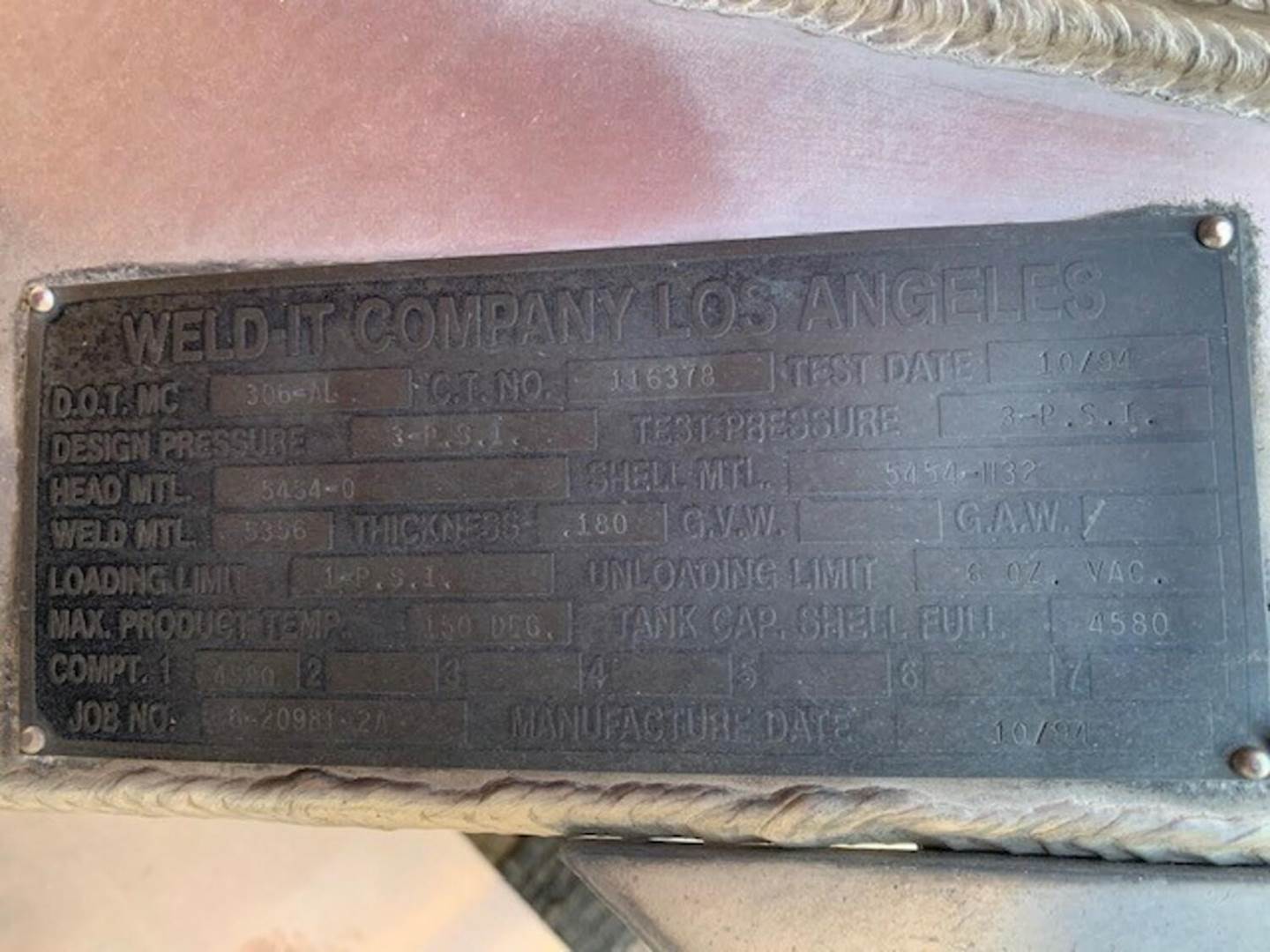 Metal ID Plate Image