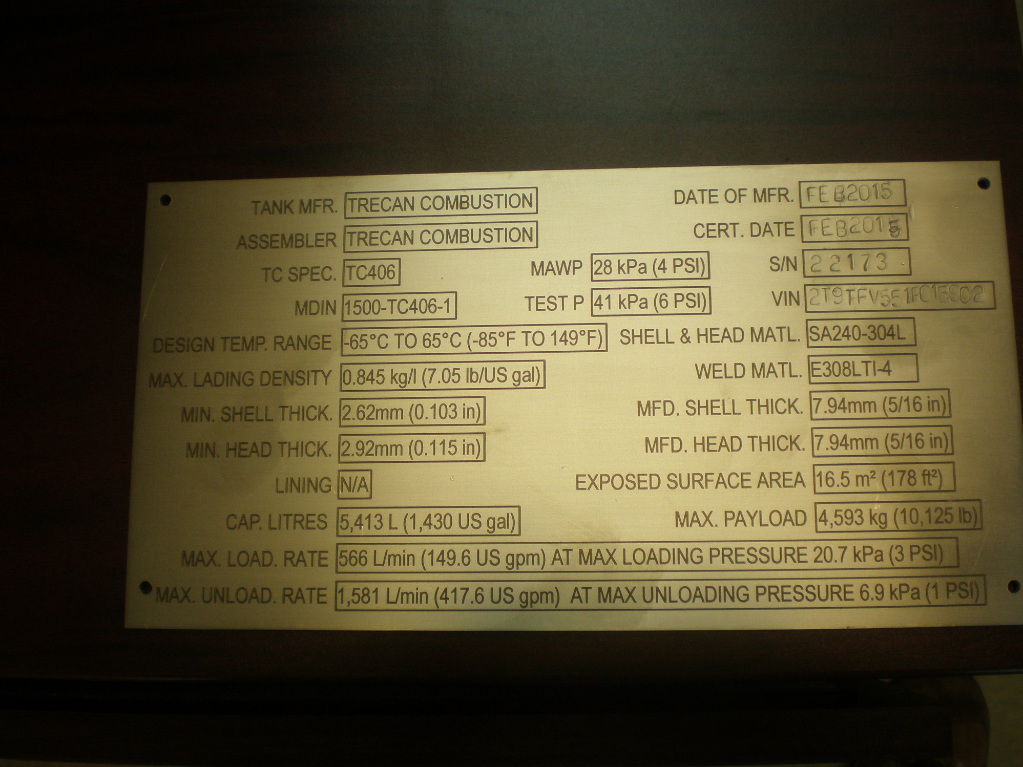 Metal ID Plate Image