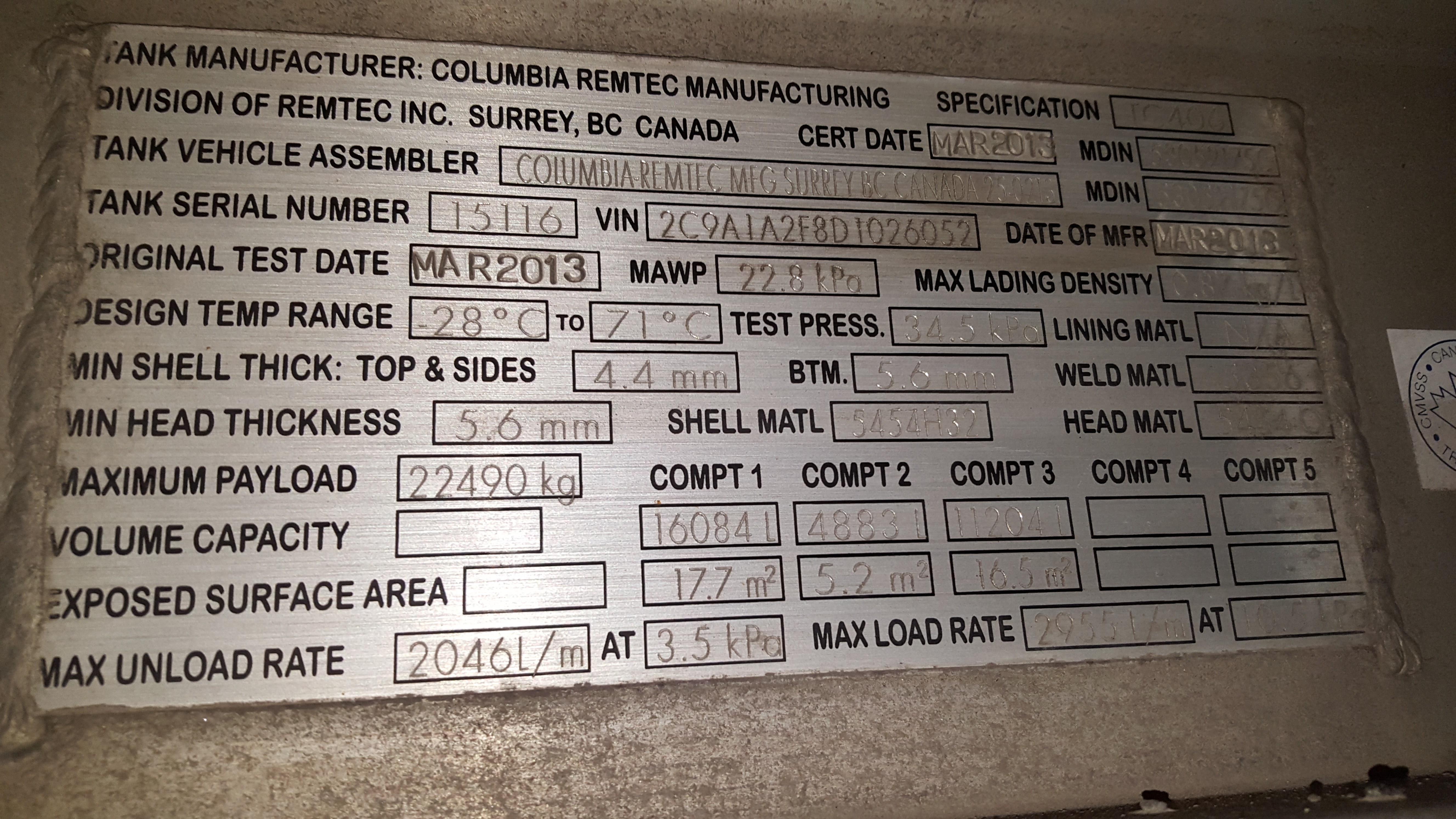 Metal ID Plate Image