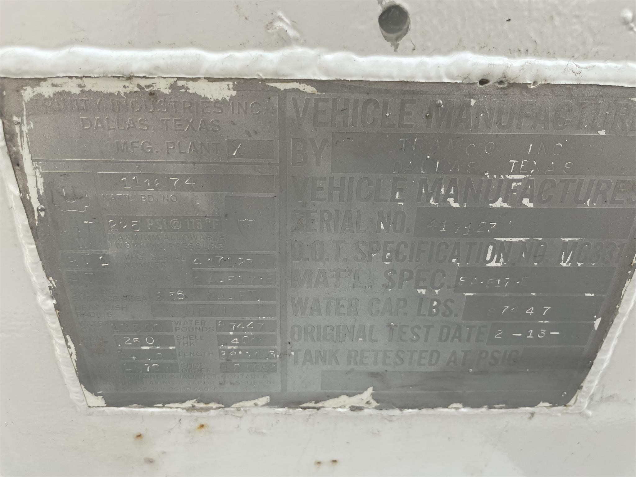 Metal ID Plate Image