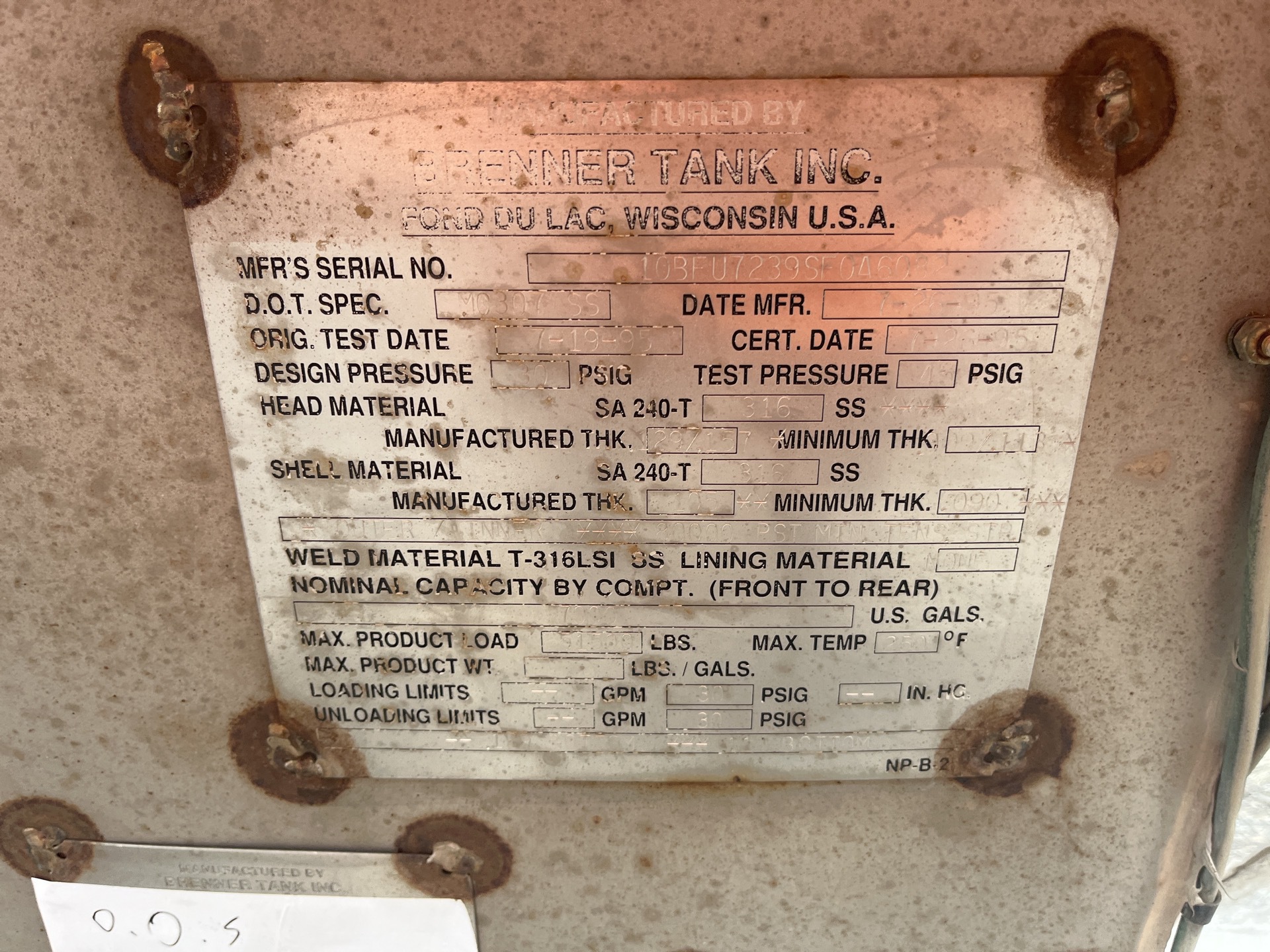 Metal ID Plate Image