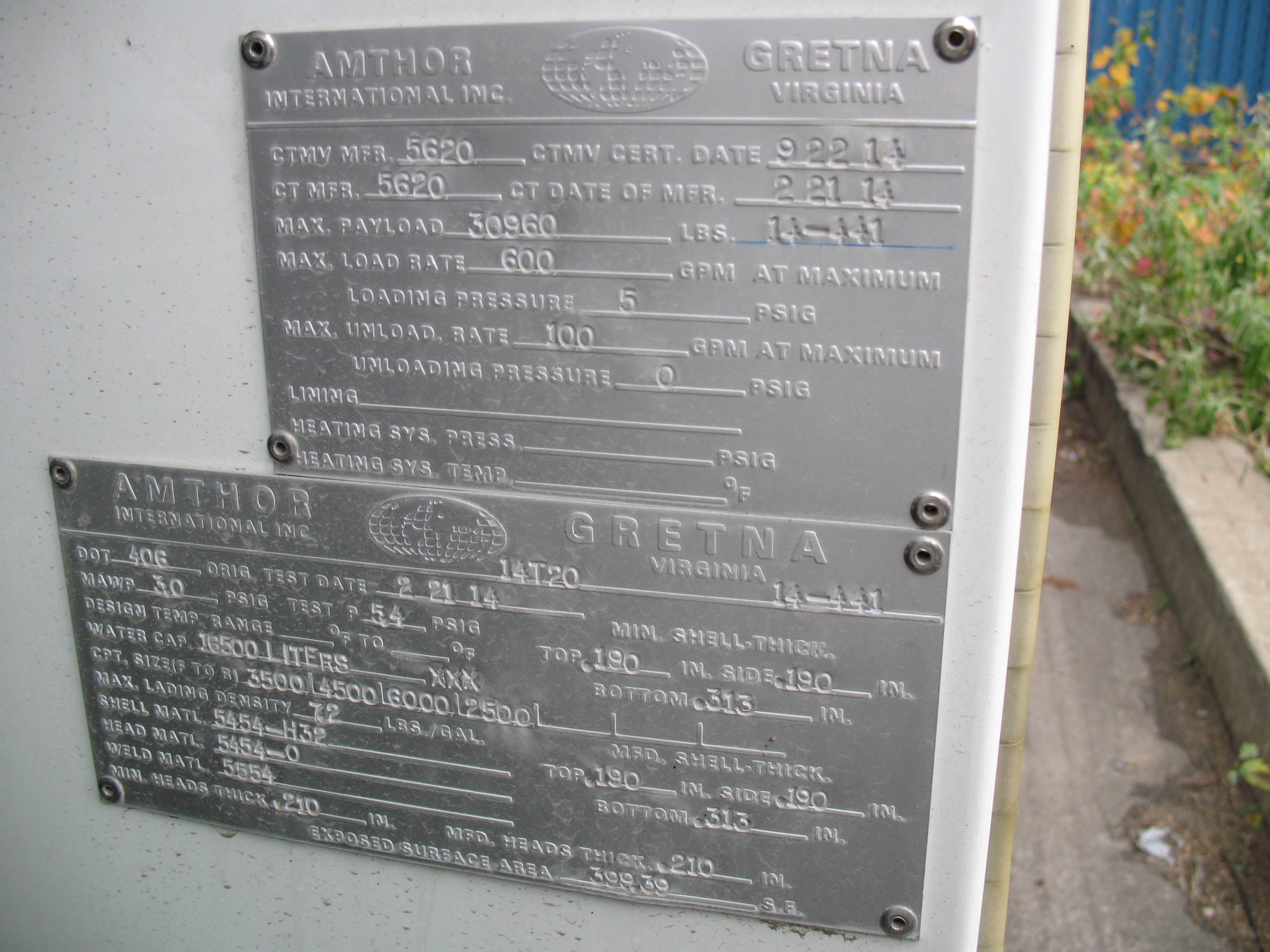 Metal ID Plate Image