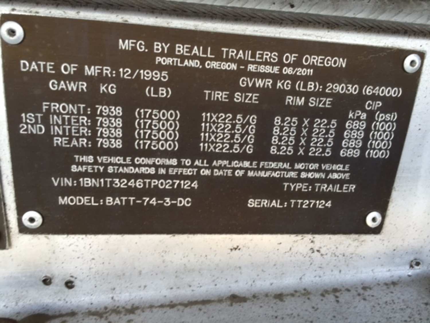 Metal ID Plate Image