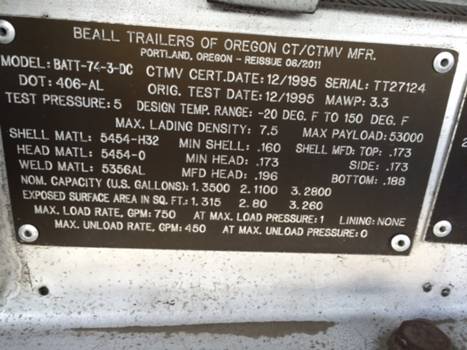 Metal ID Plate Image