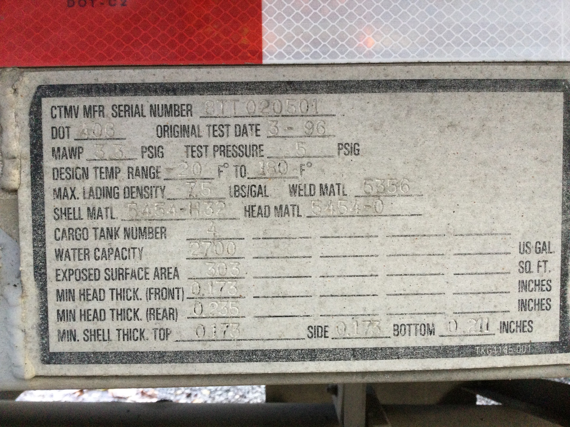 Metal ID Plate Image