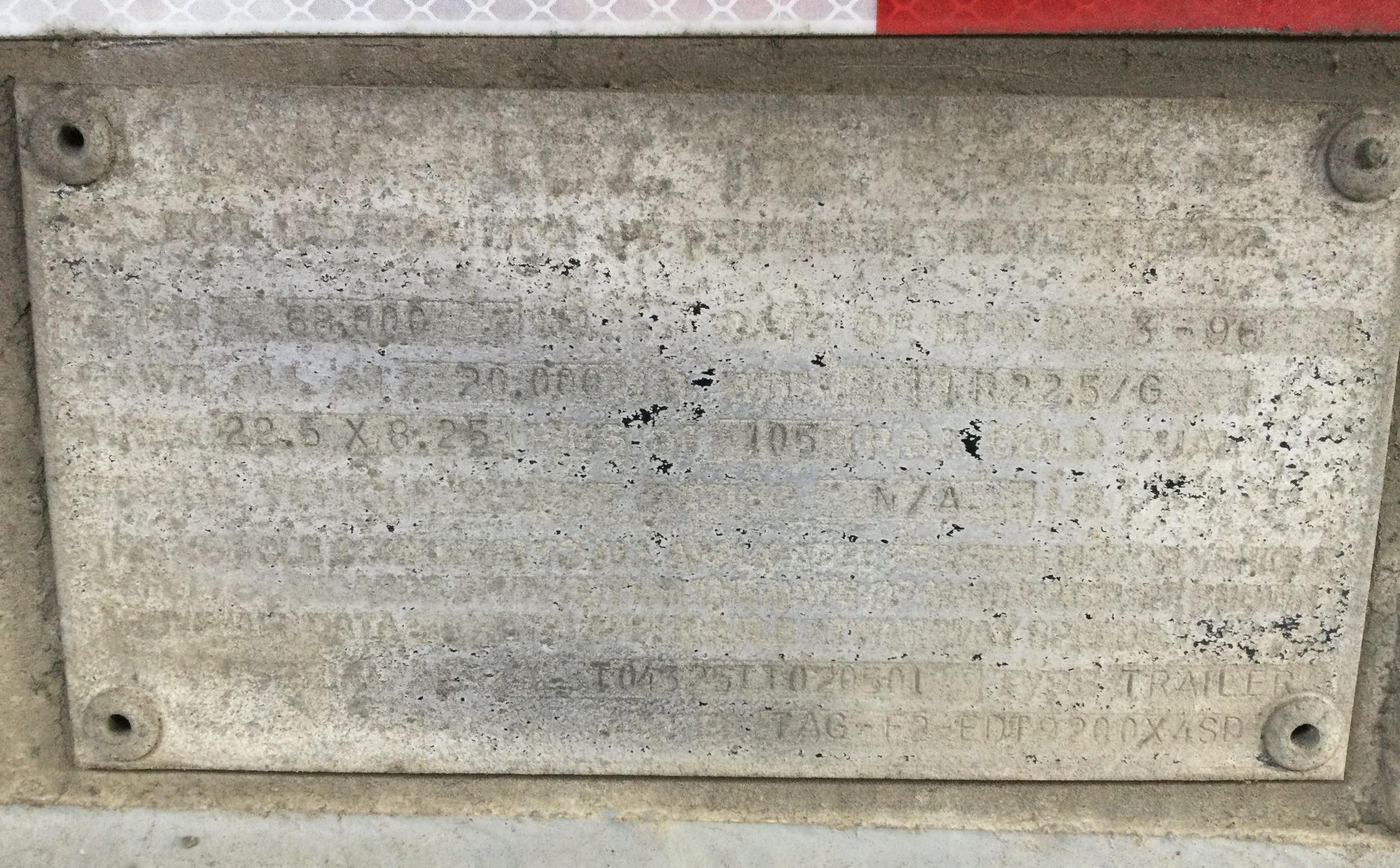 Metal ID Plate Image