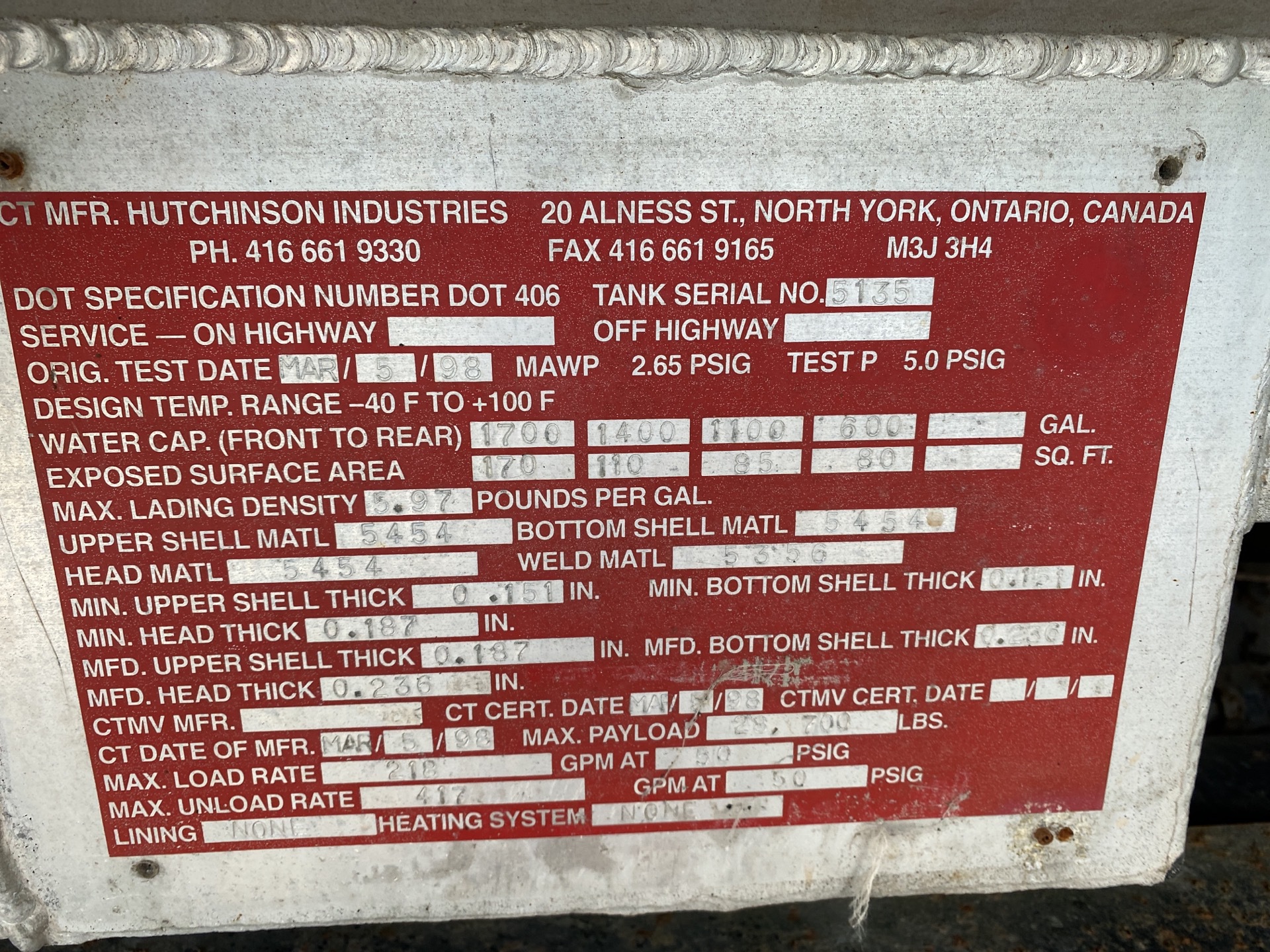 Metal ID Plate Image