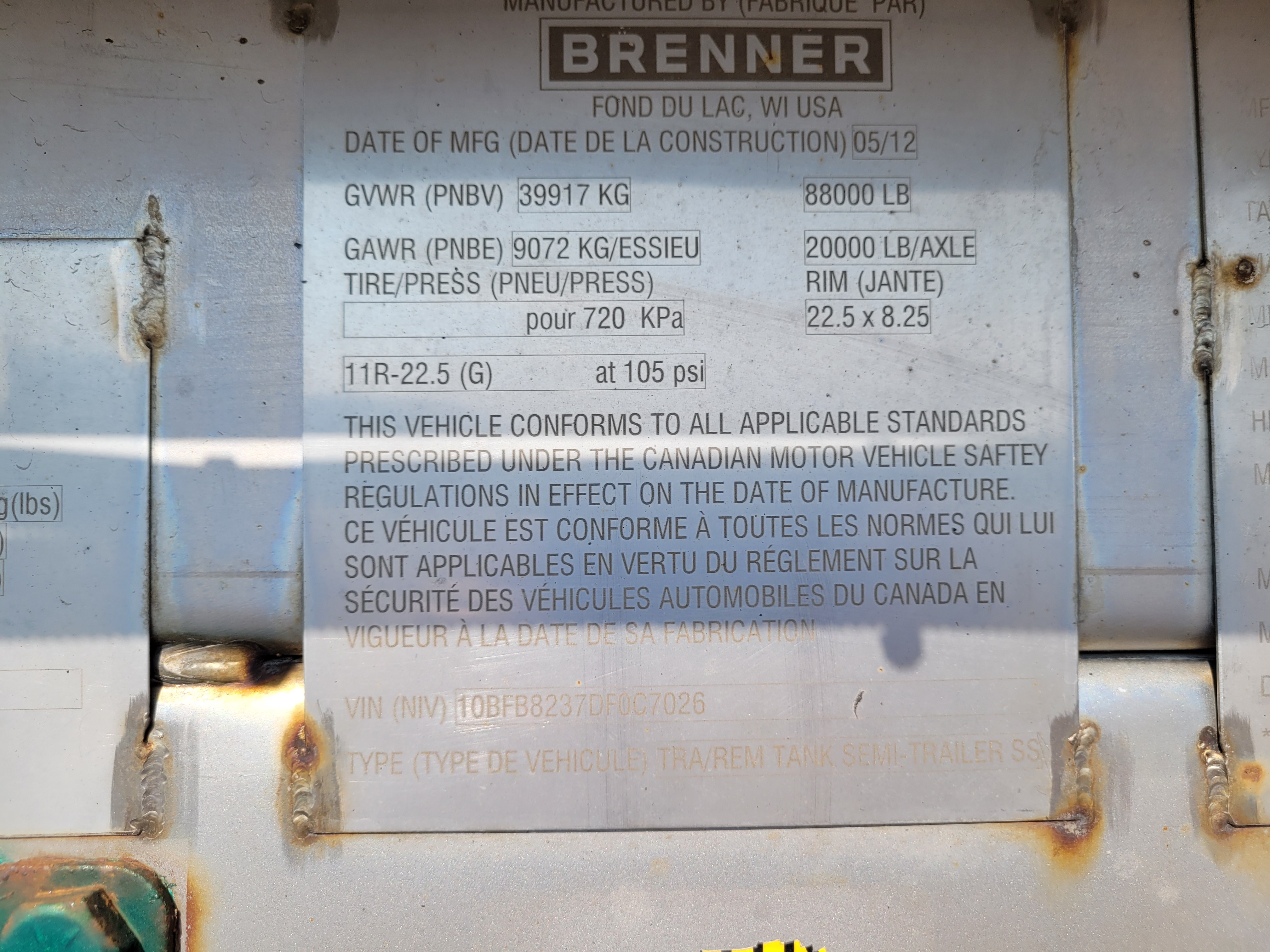 Metal ID Plate Image
