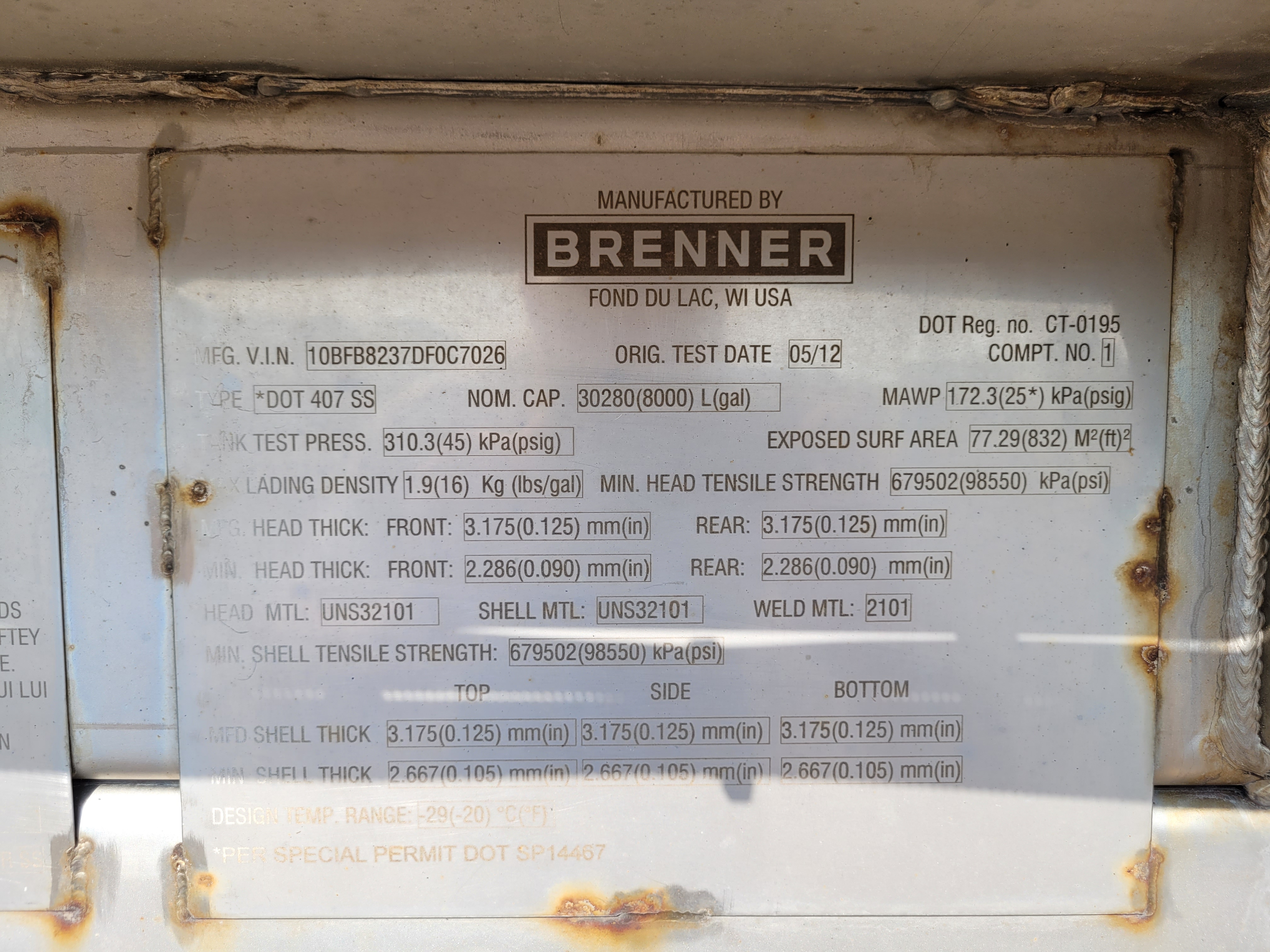 Metal ID Plate Image