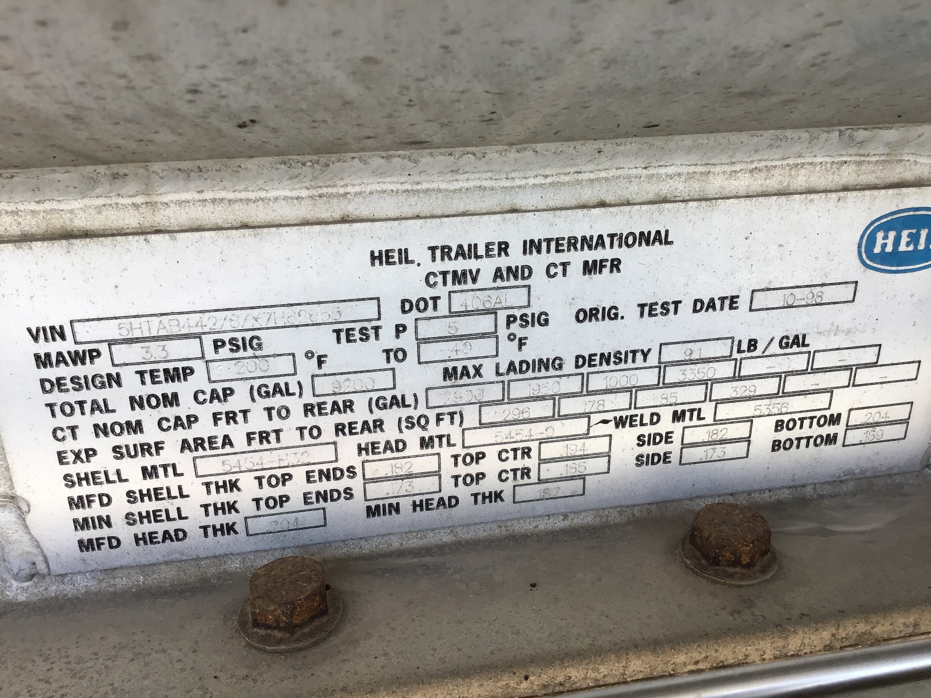 Metal ID Plate Image