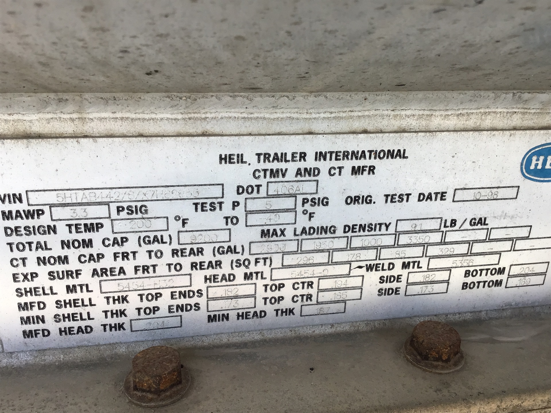 Metal ID Plate Image