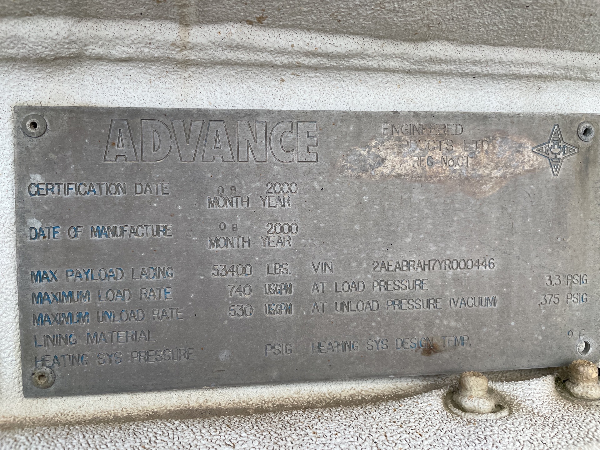 Metal ID Plate Image