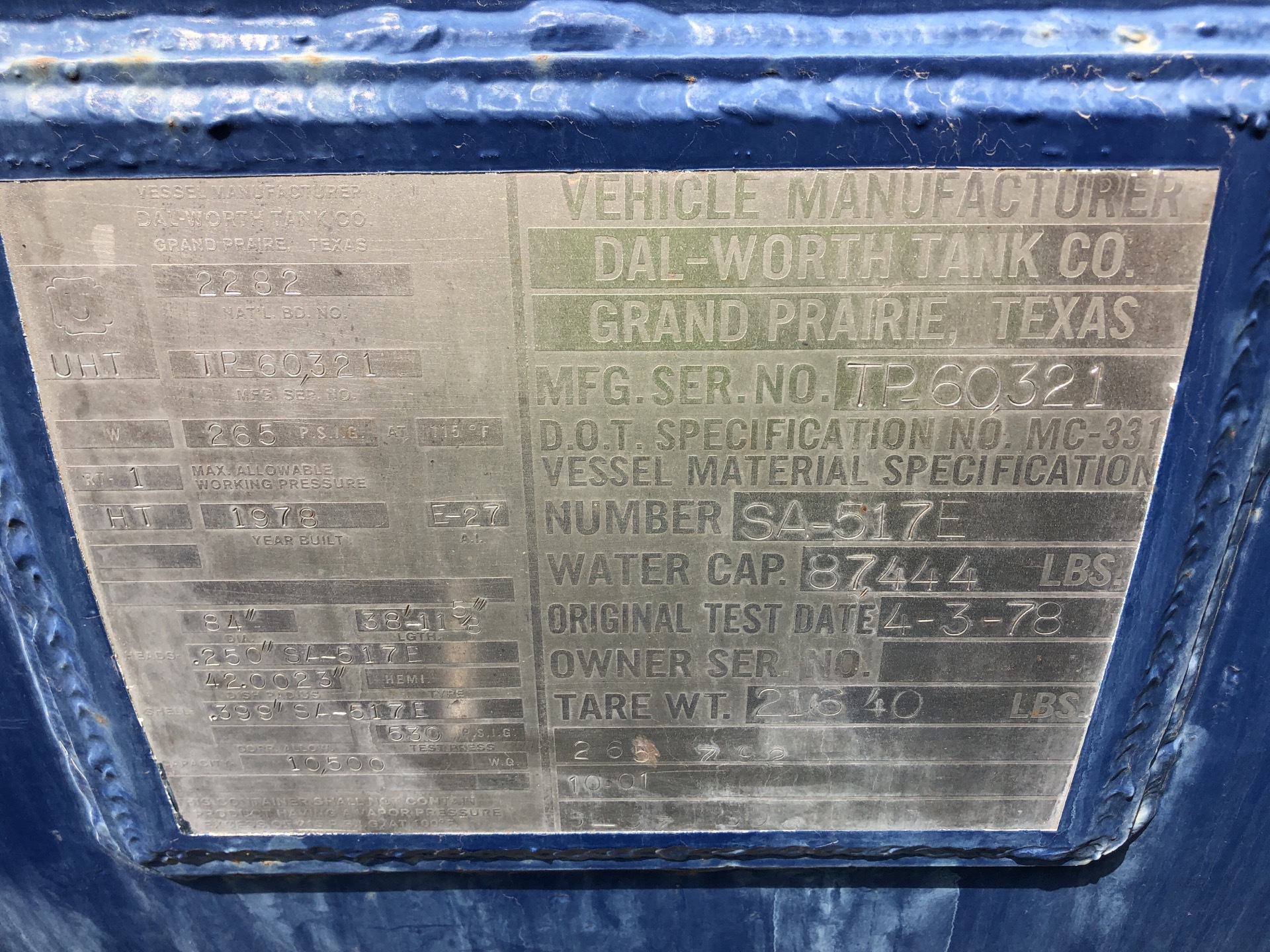 Metal ID Plate Image