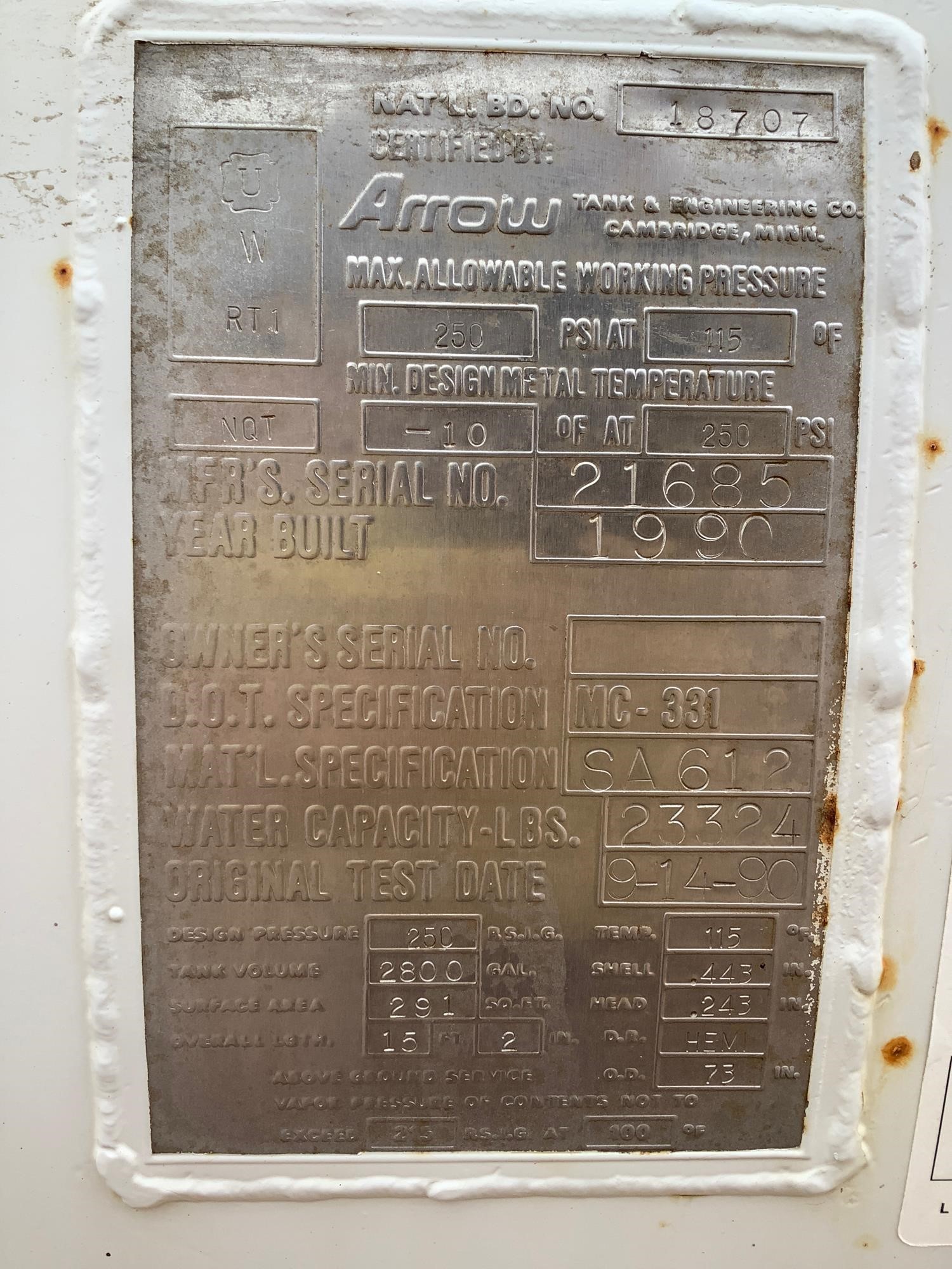 Metal ID Plate Image