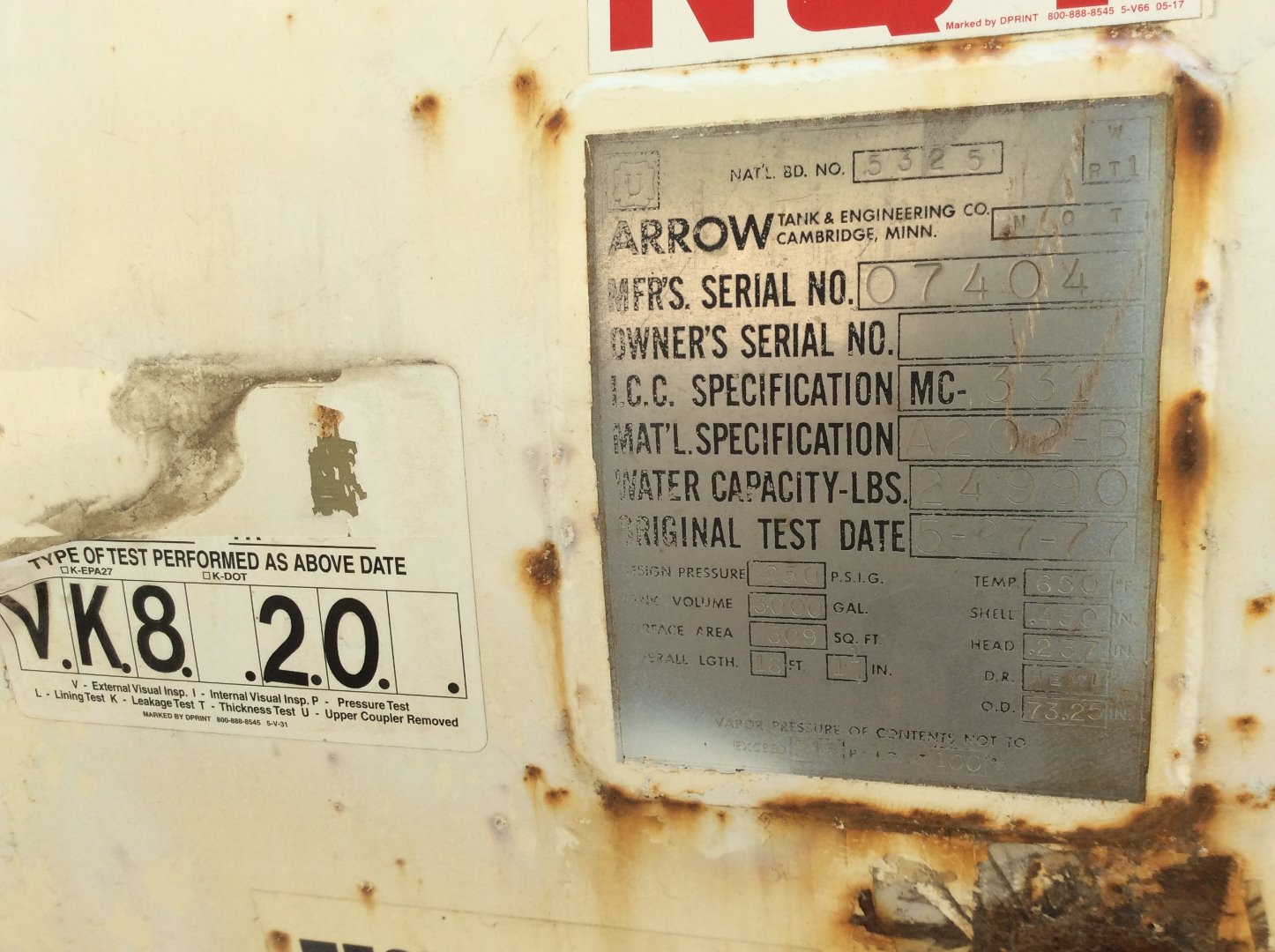 Metal ID Plate Image