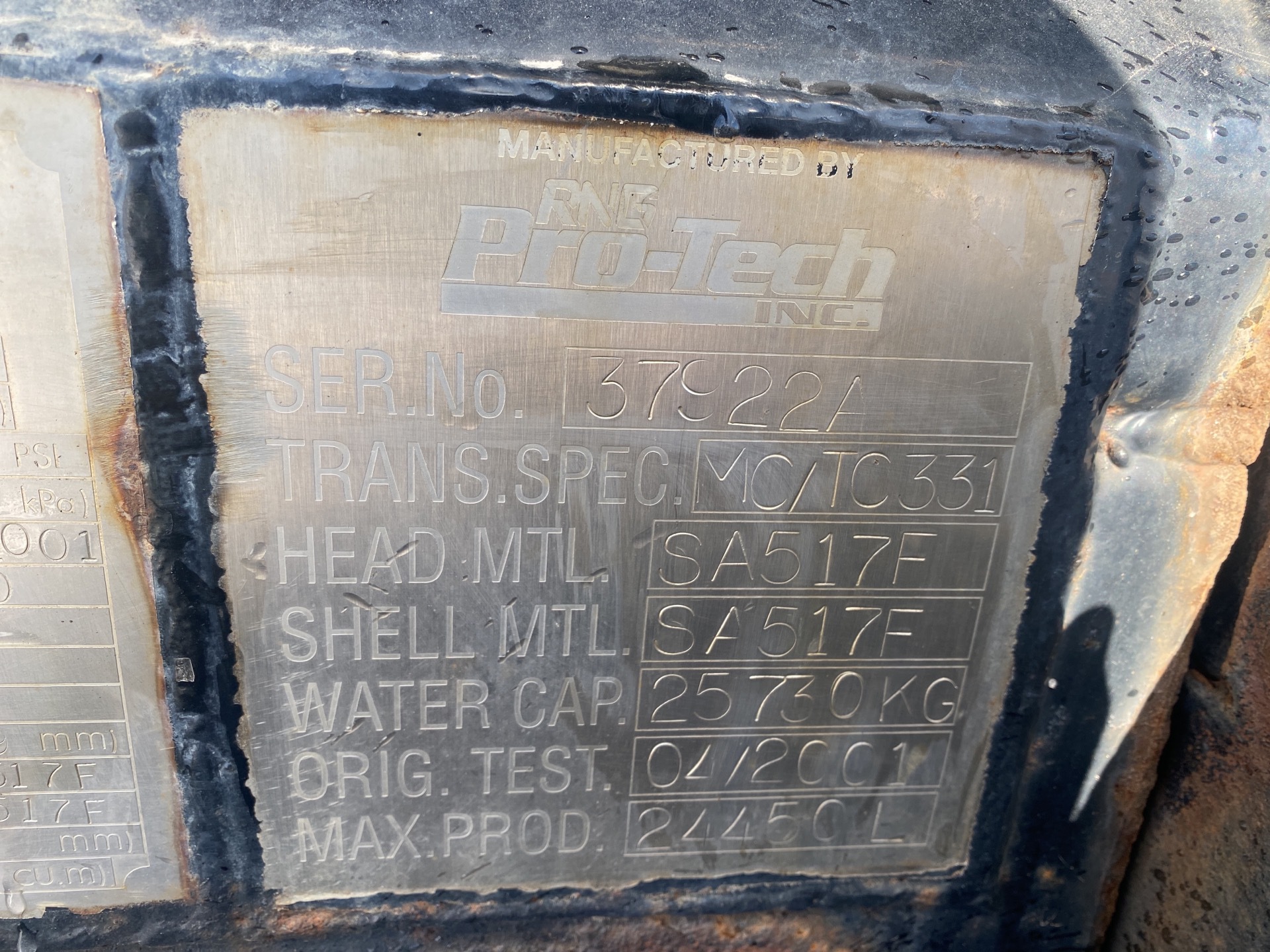 Metal ID Plate Image