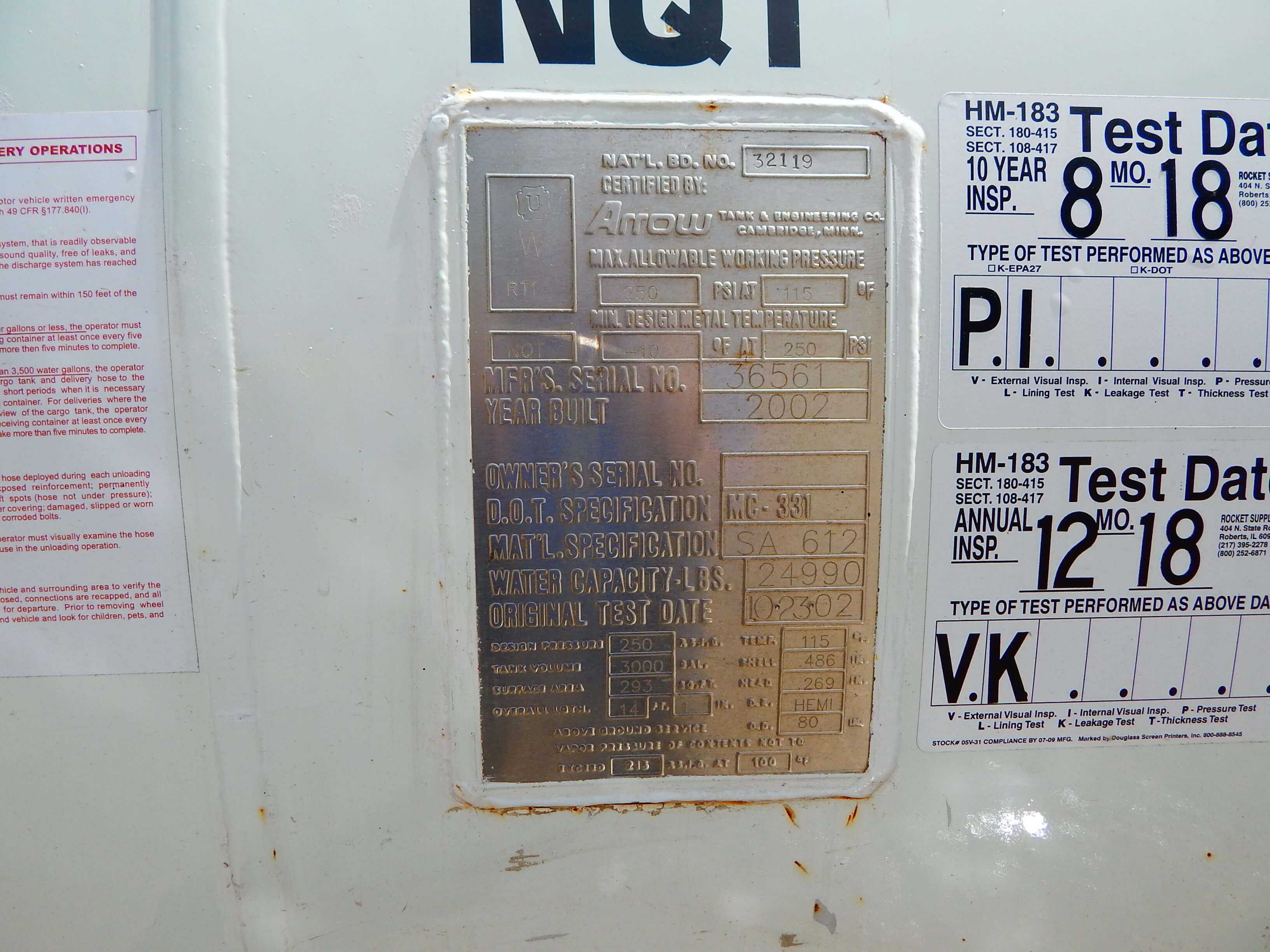 Metal ID Plate Image