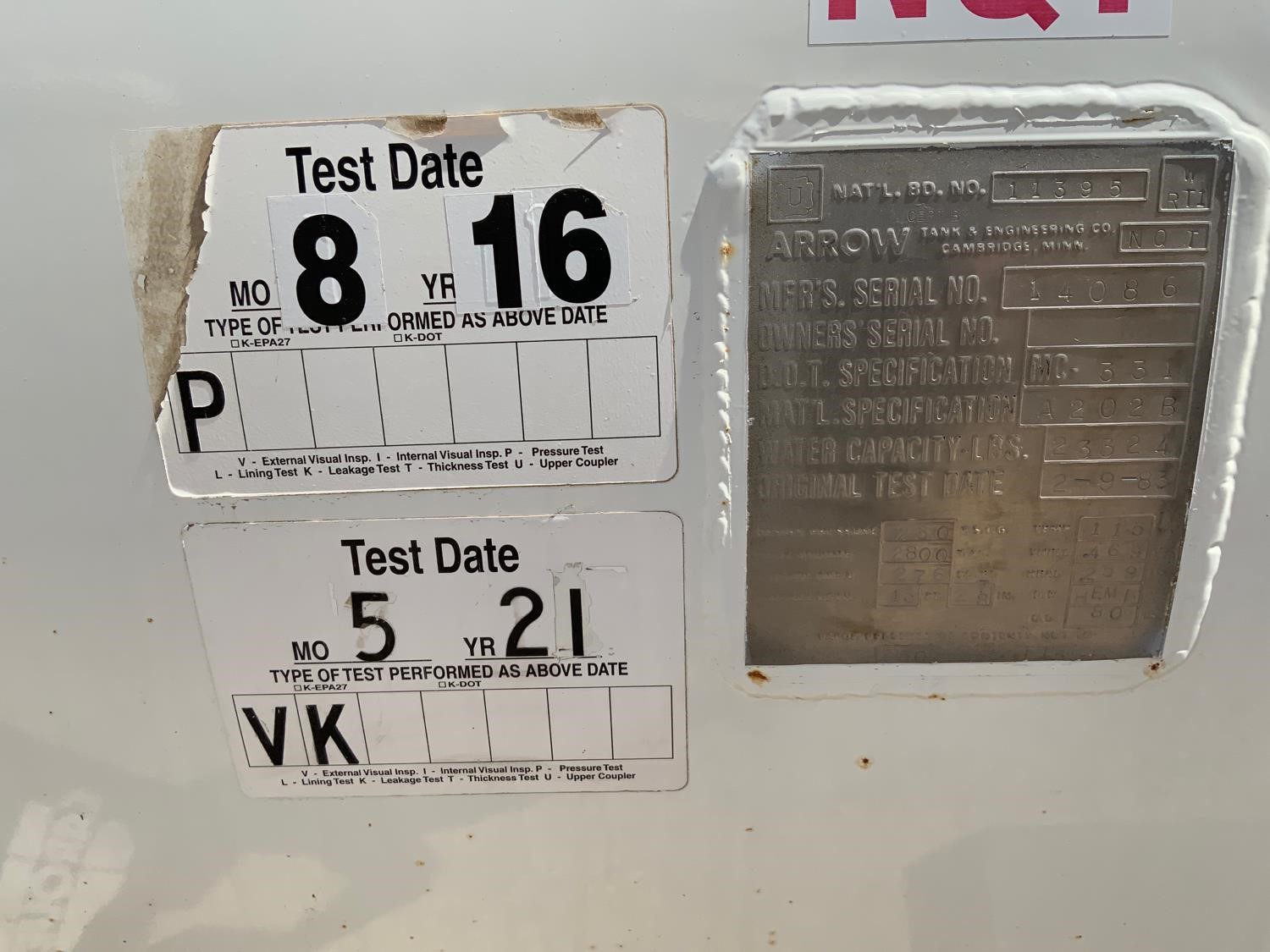 Metal ID Plate Image