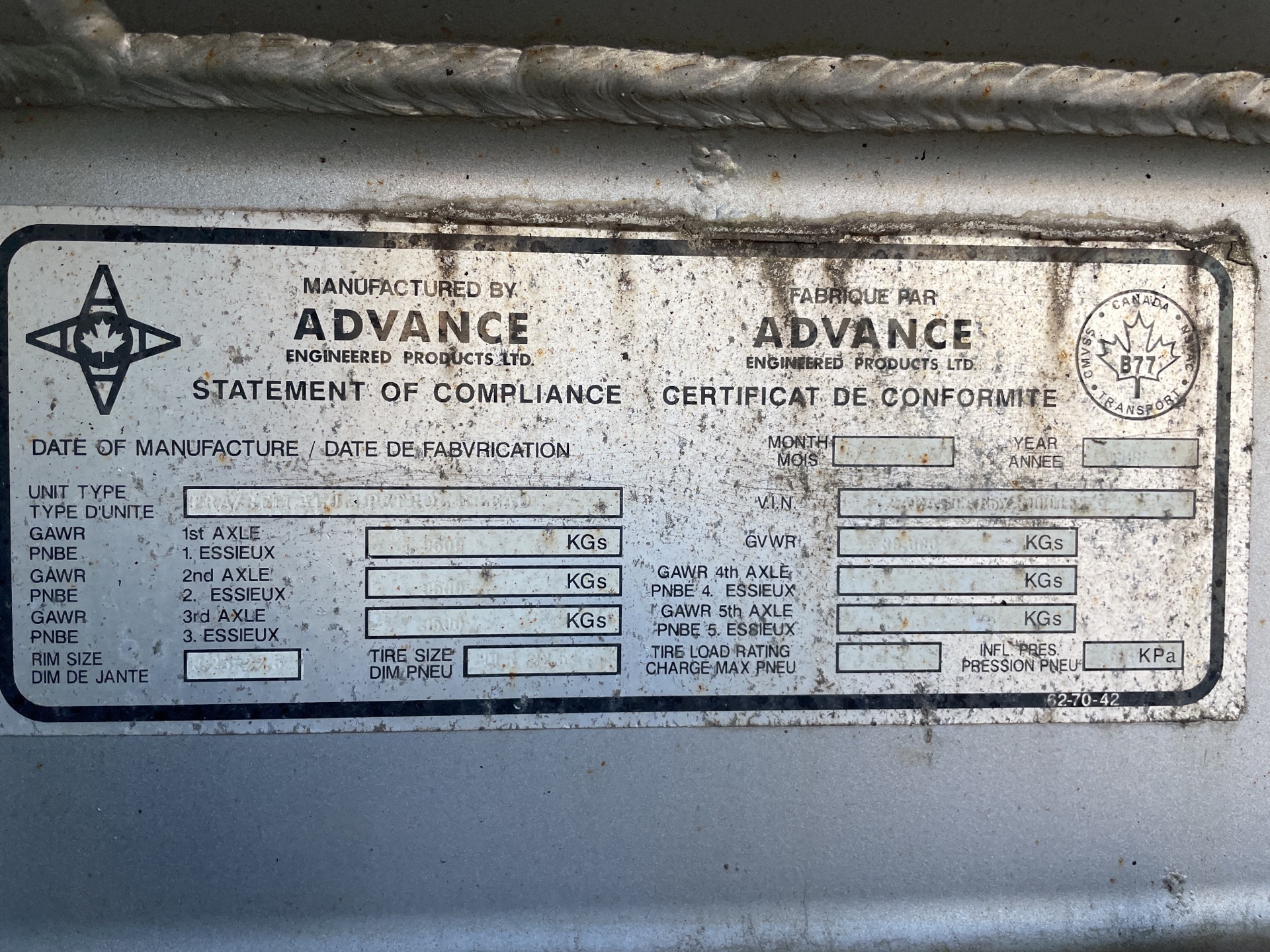 Metal ID Plate Image