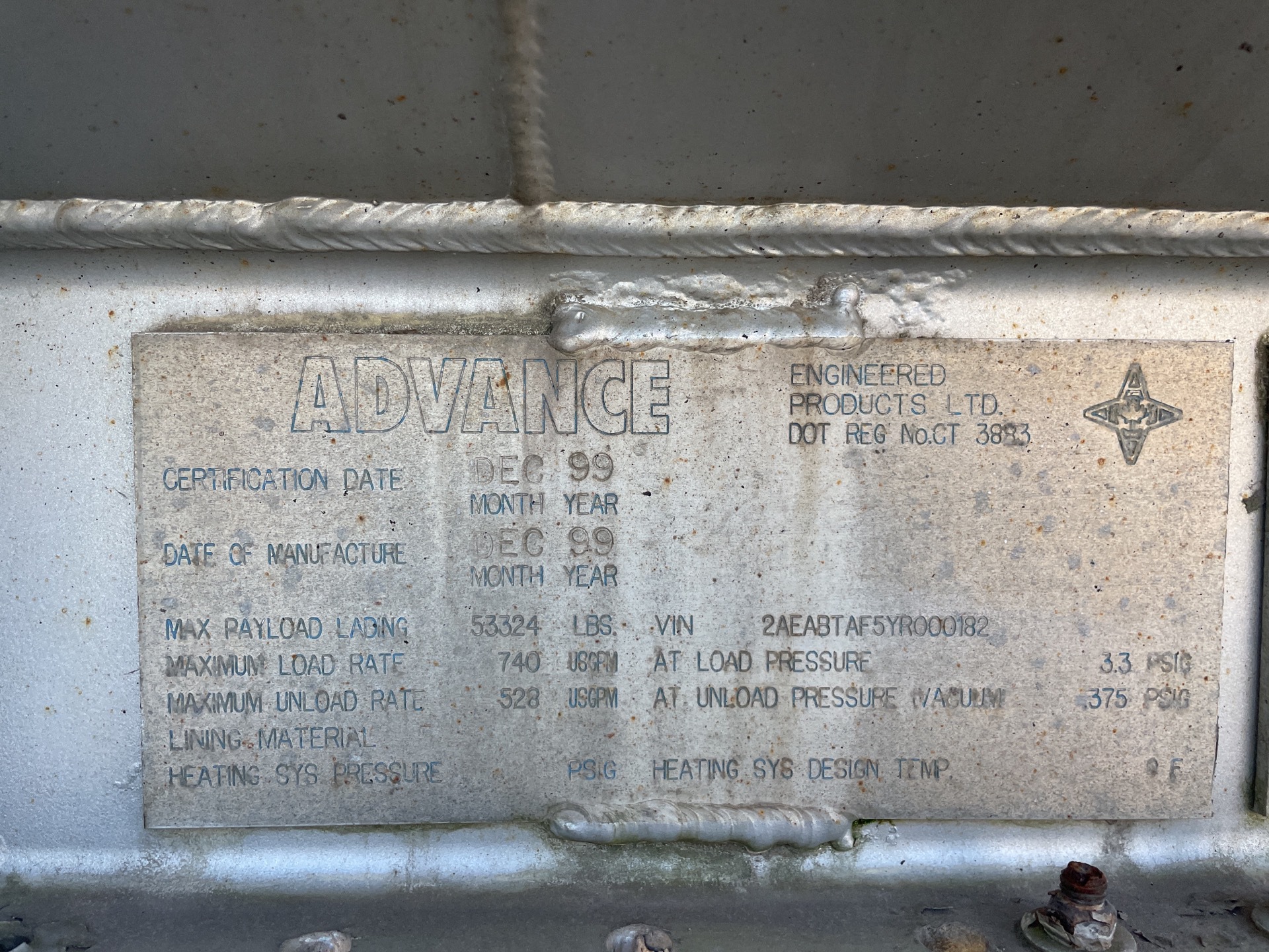 Metal ID Plate Image
