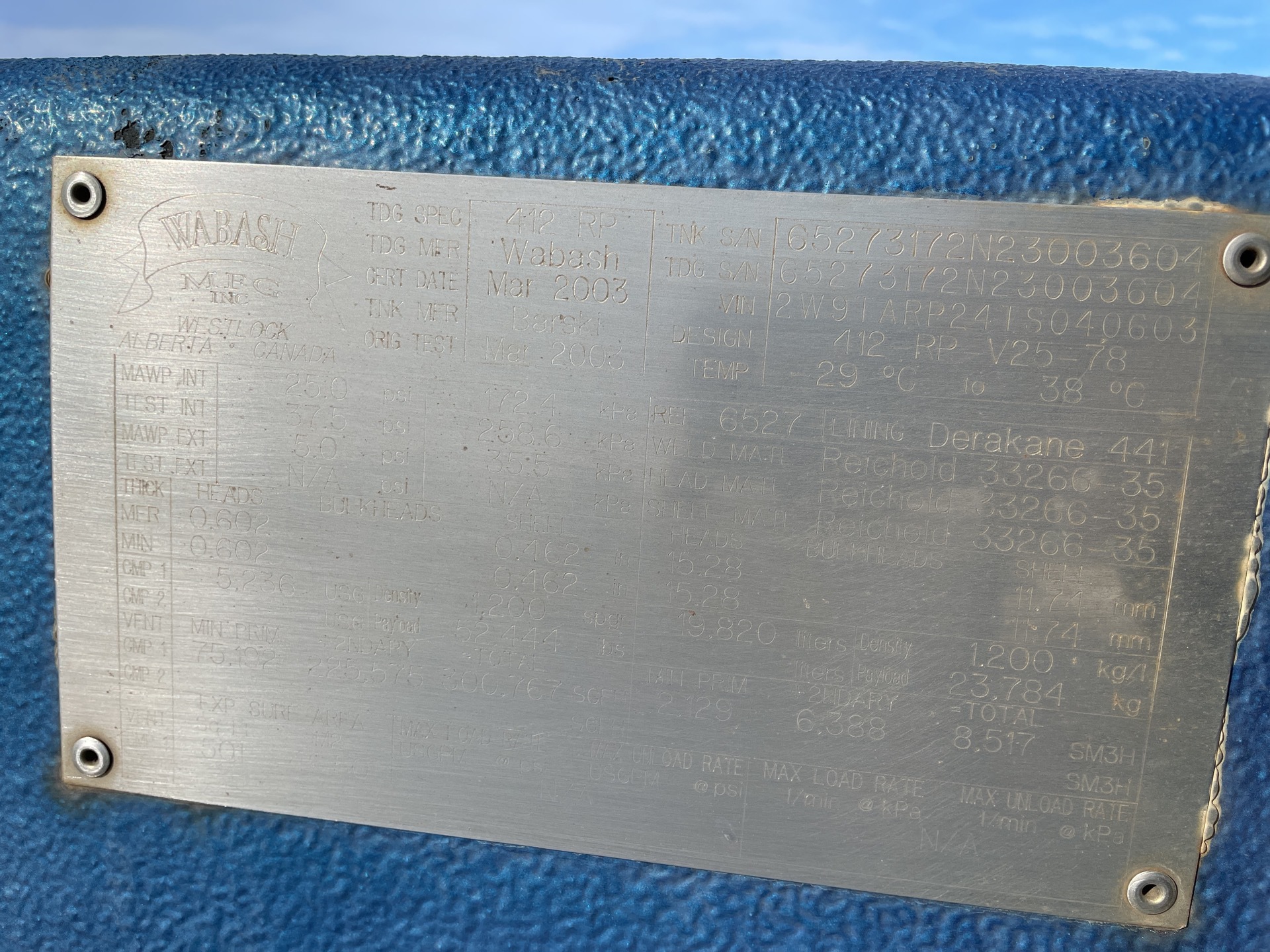 Metal ID Plate Image