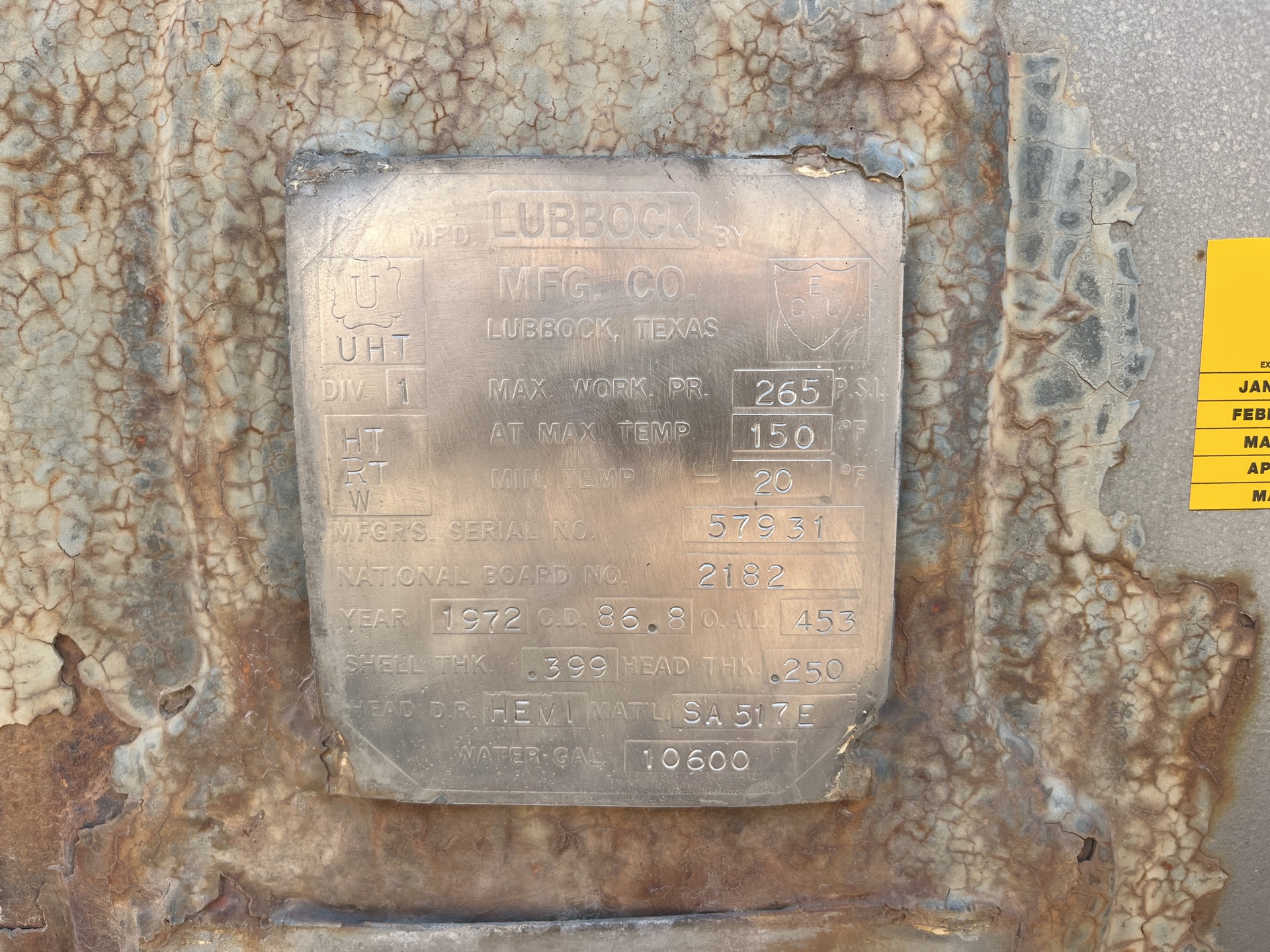 Metal ID Plate Image