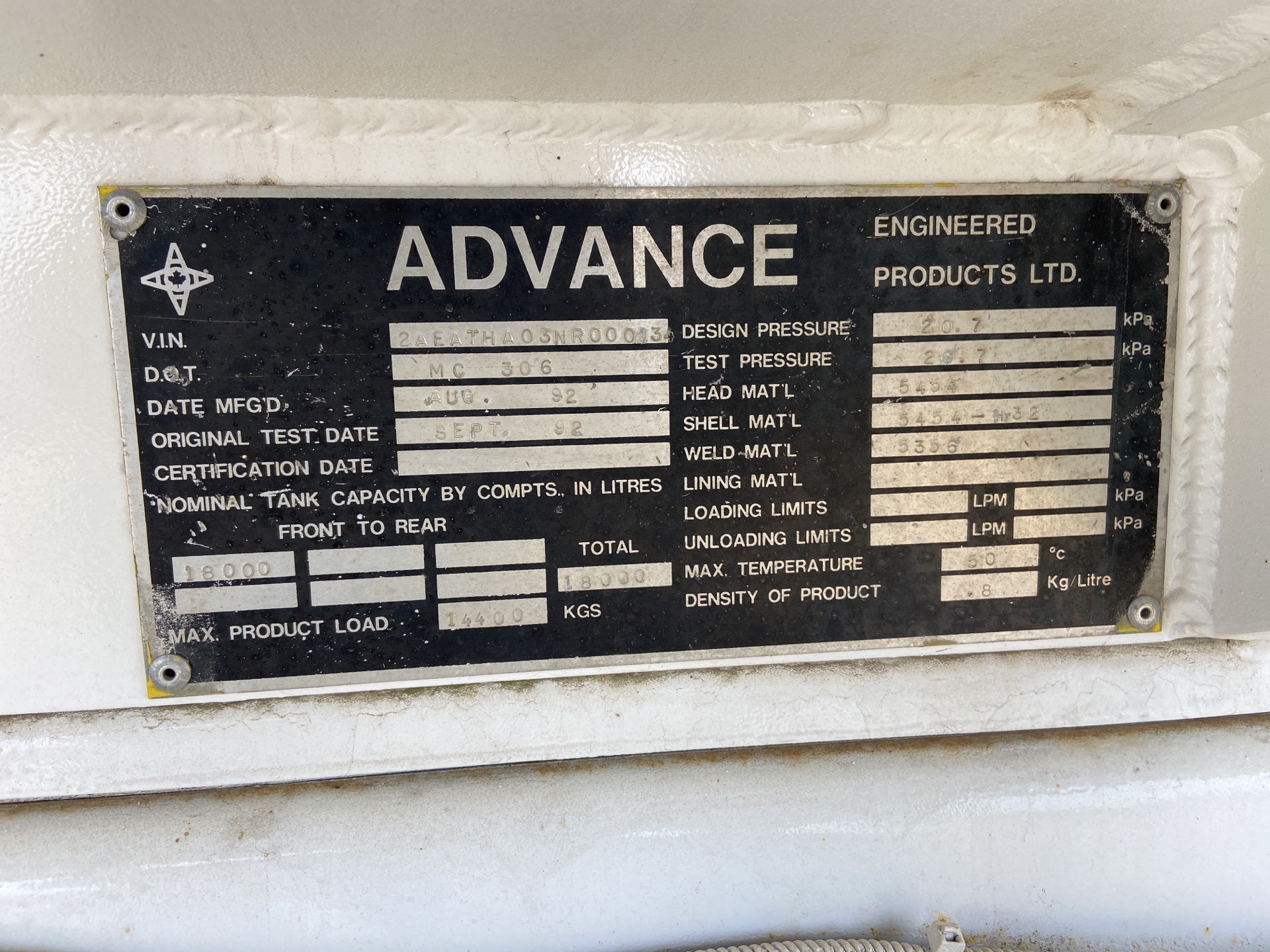 Metal ID Plate Image