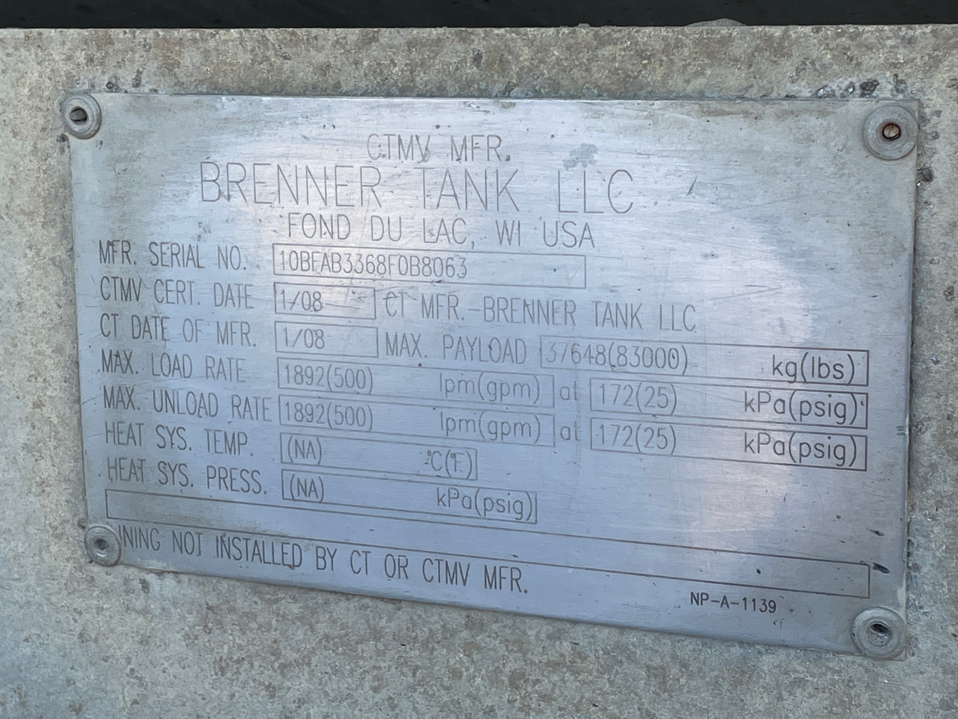 Metal ID Plate Image