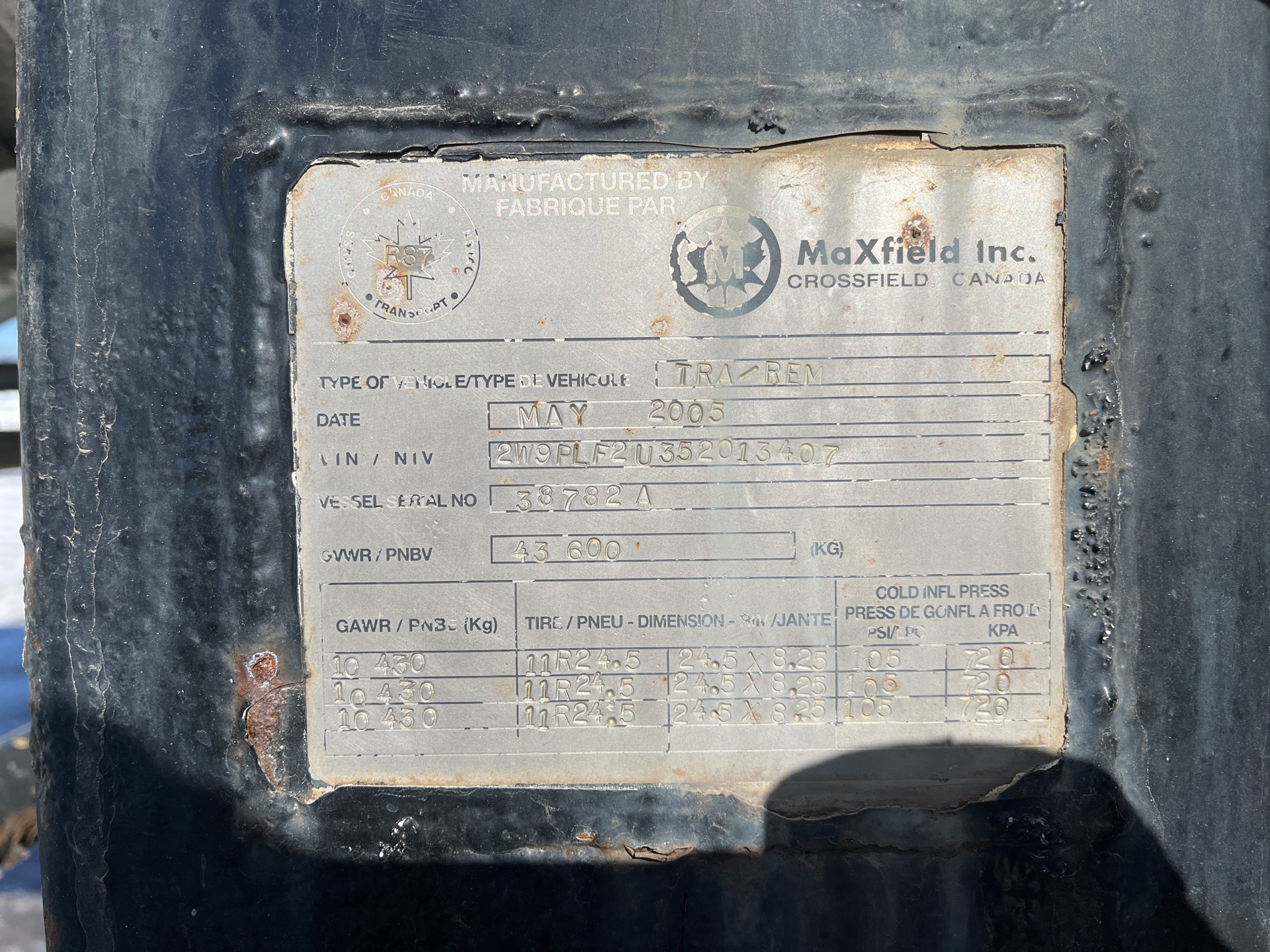 Metal ID Plate Image
