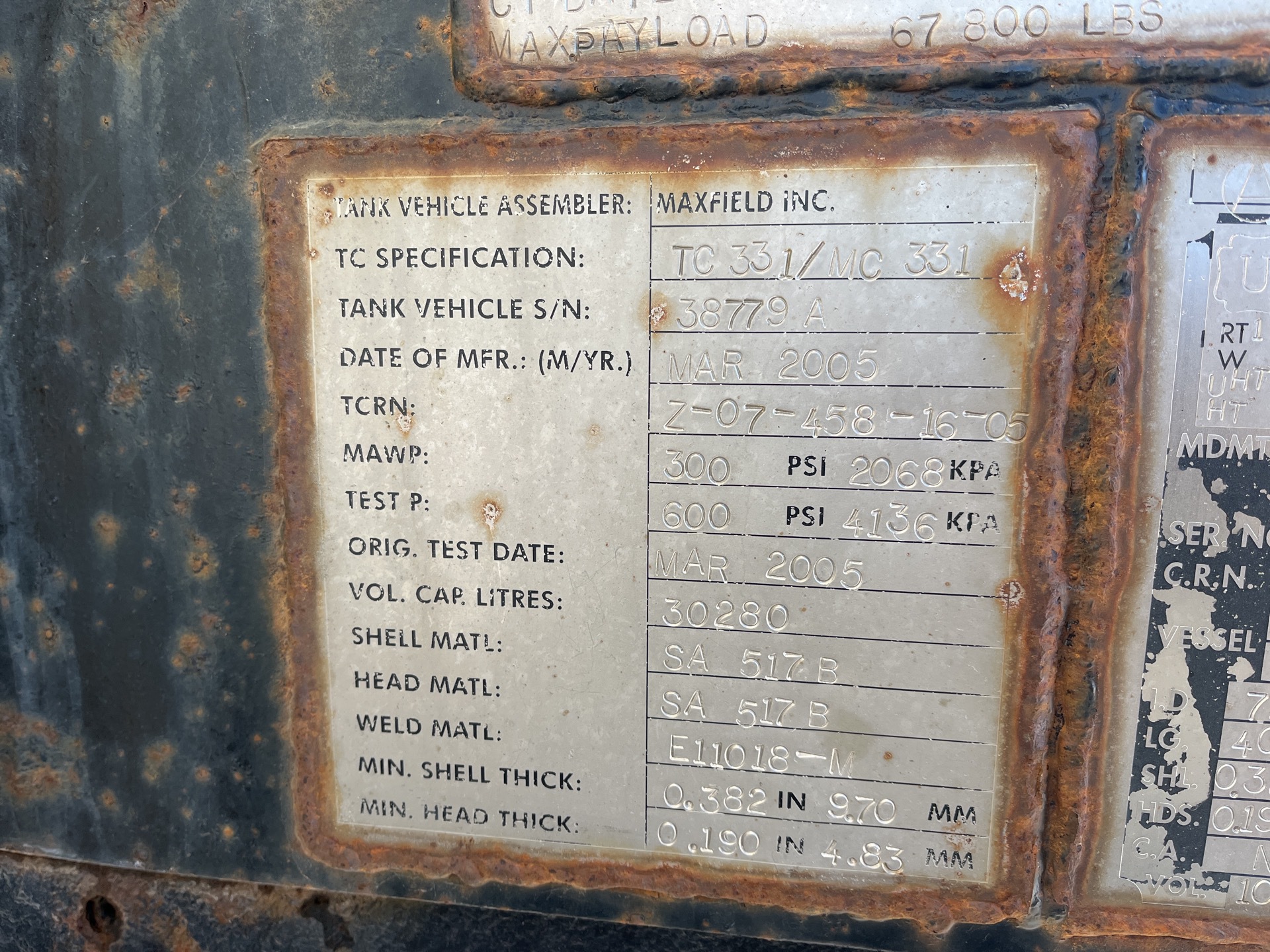 Metal ID Plate Image