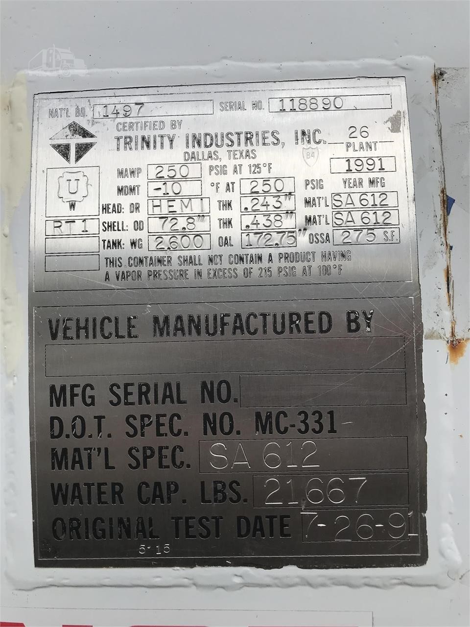 Metal ID Plate Image