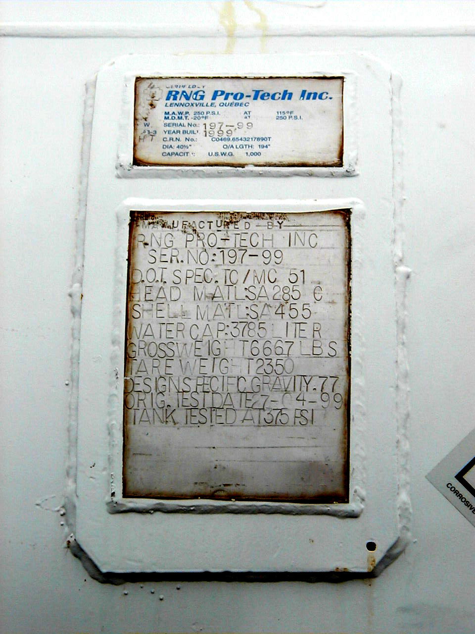Metal ID Plate Image
