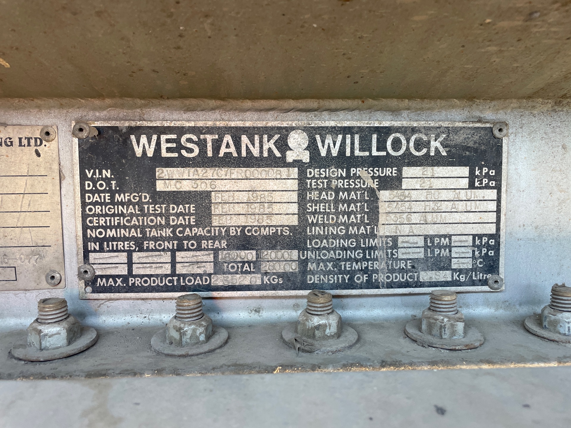 Metal ID Plate Image
