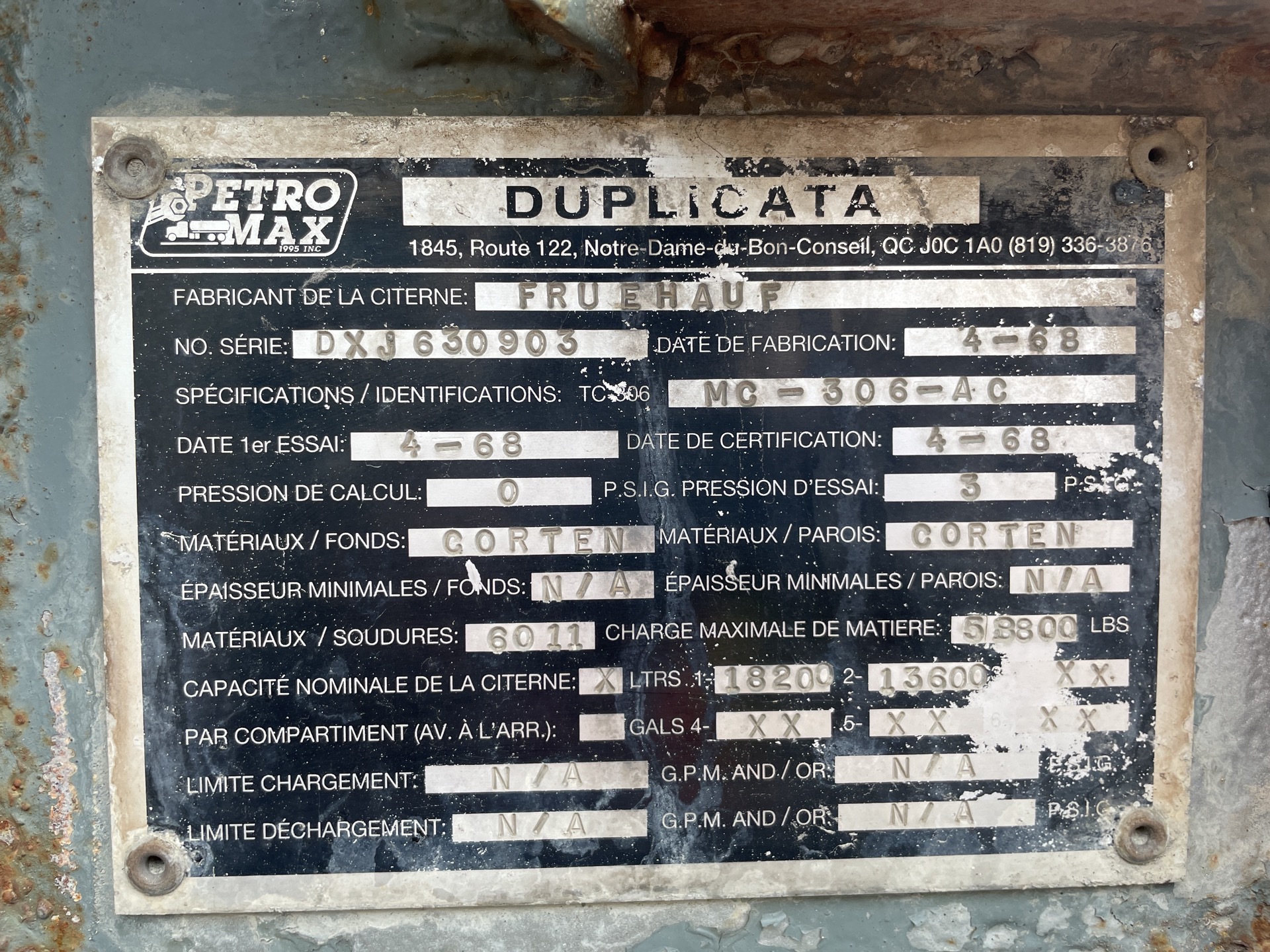 Metal ID Plate Image