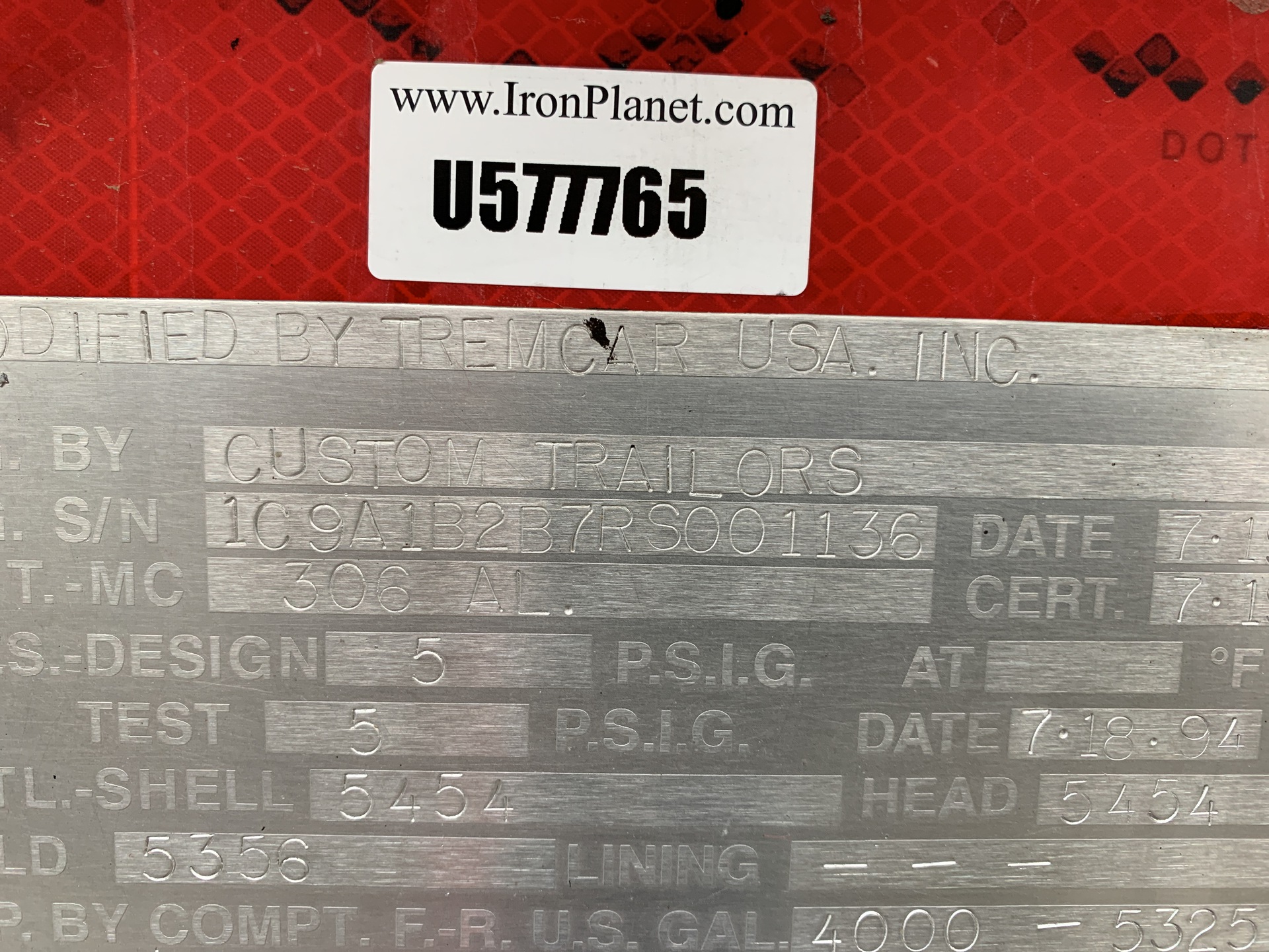 Metal ID Plate Image