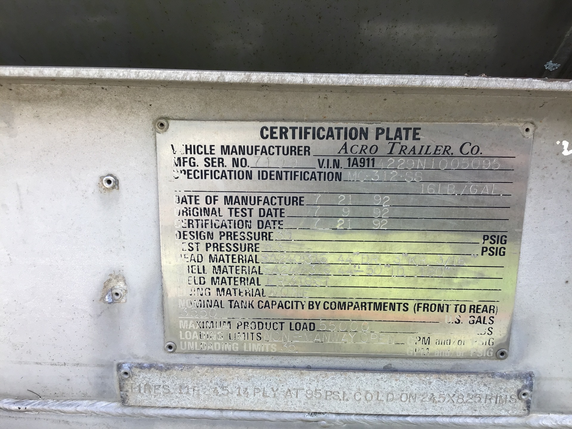 Metal ID Plate Image