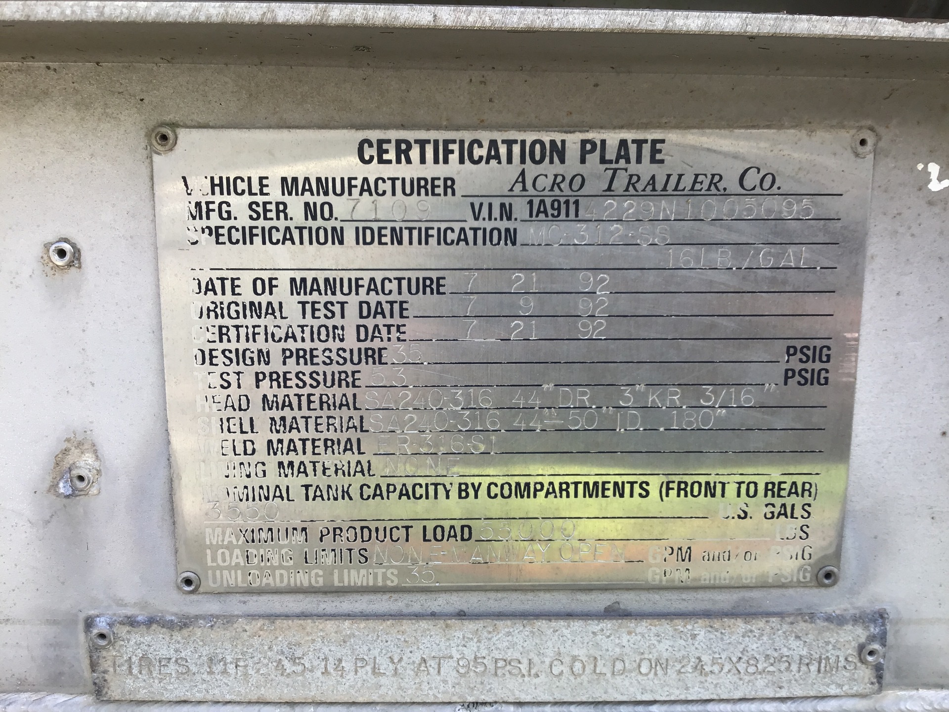 Metal ID Plate Image