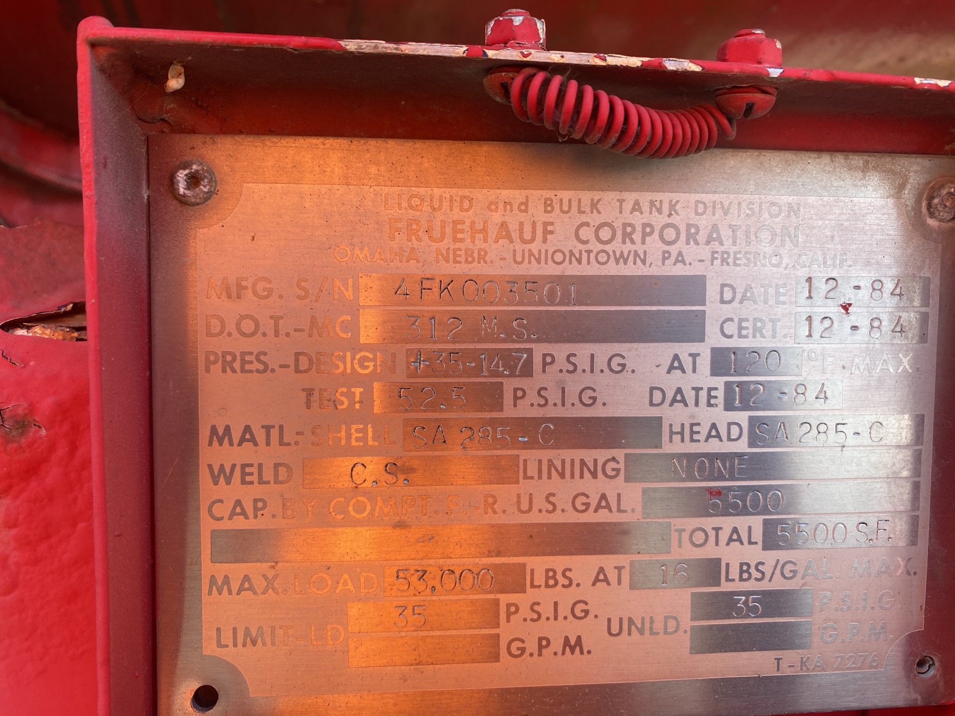 Metal ID Plate Image