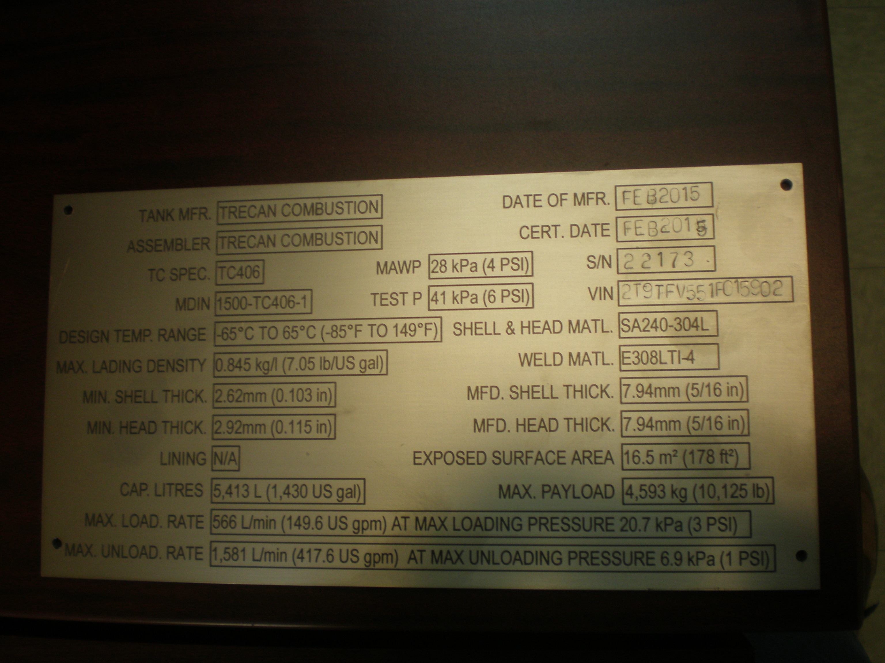 Metal ID Plate Image