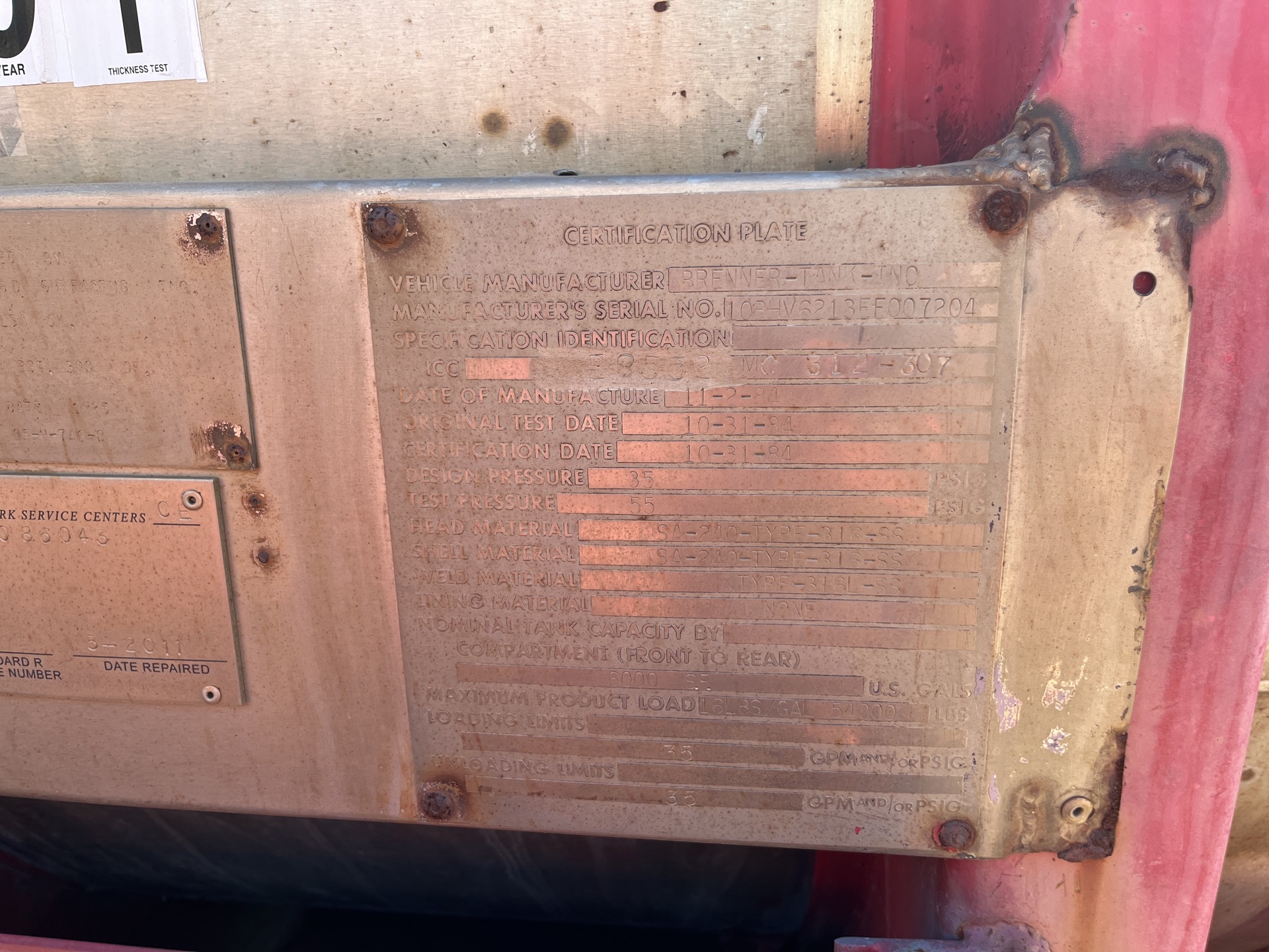 Metal ID Plate Image