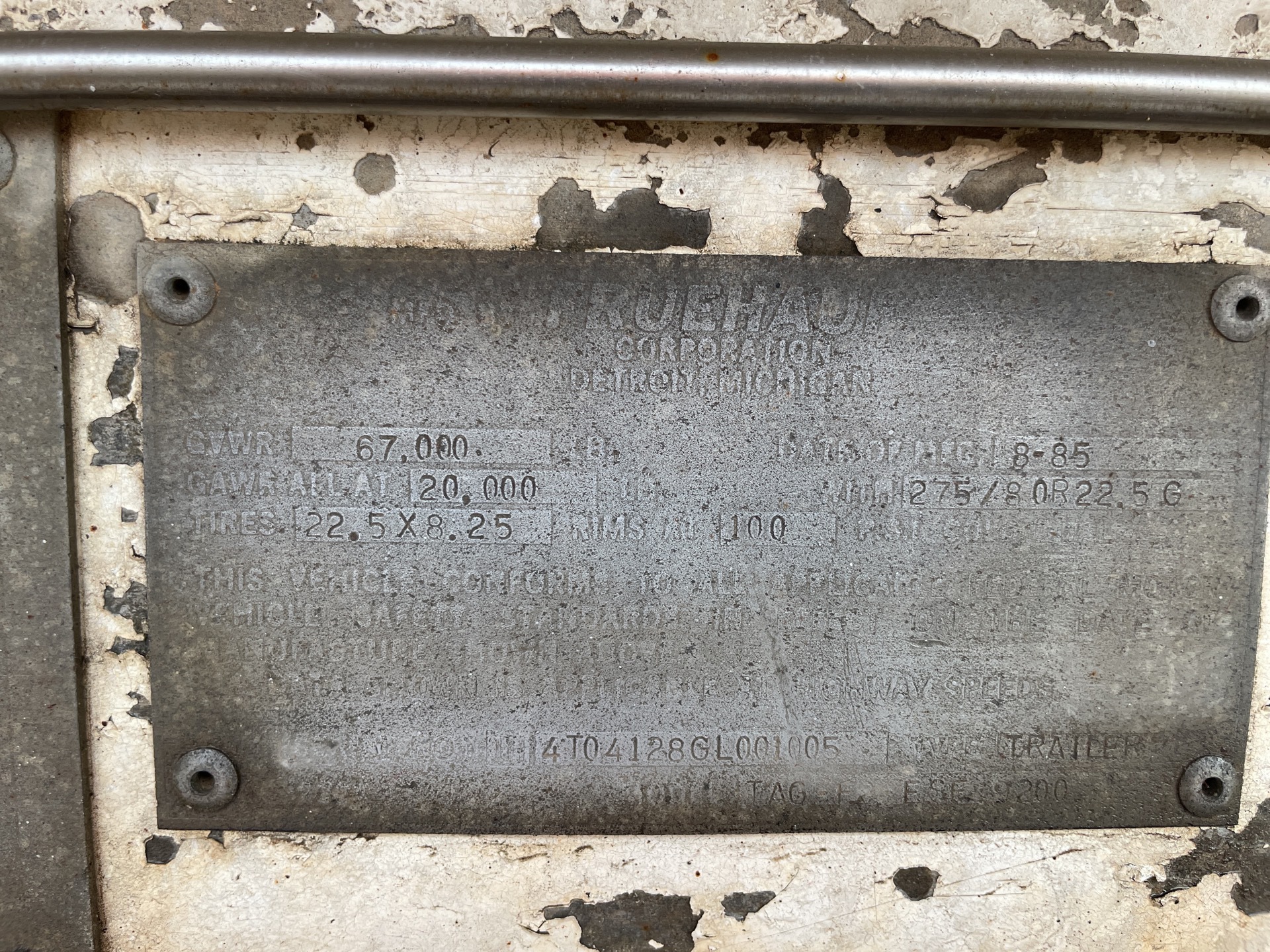 Metal ID Plate Image