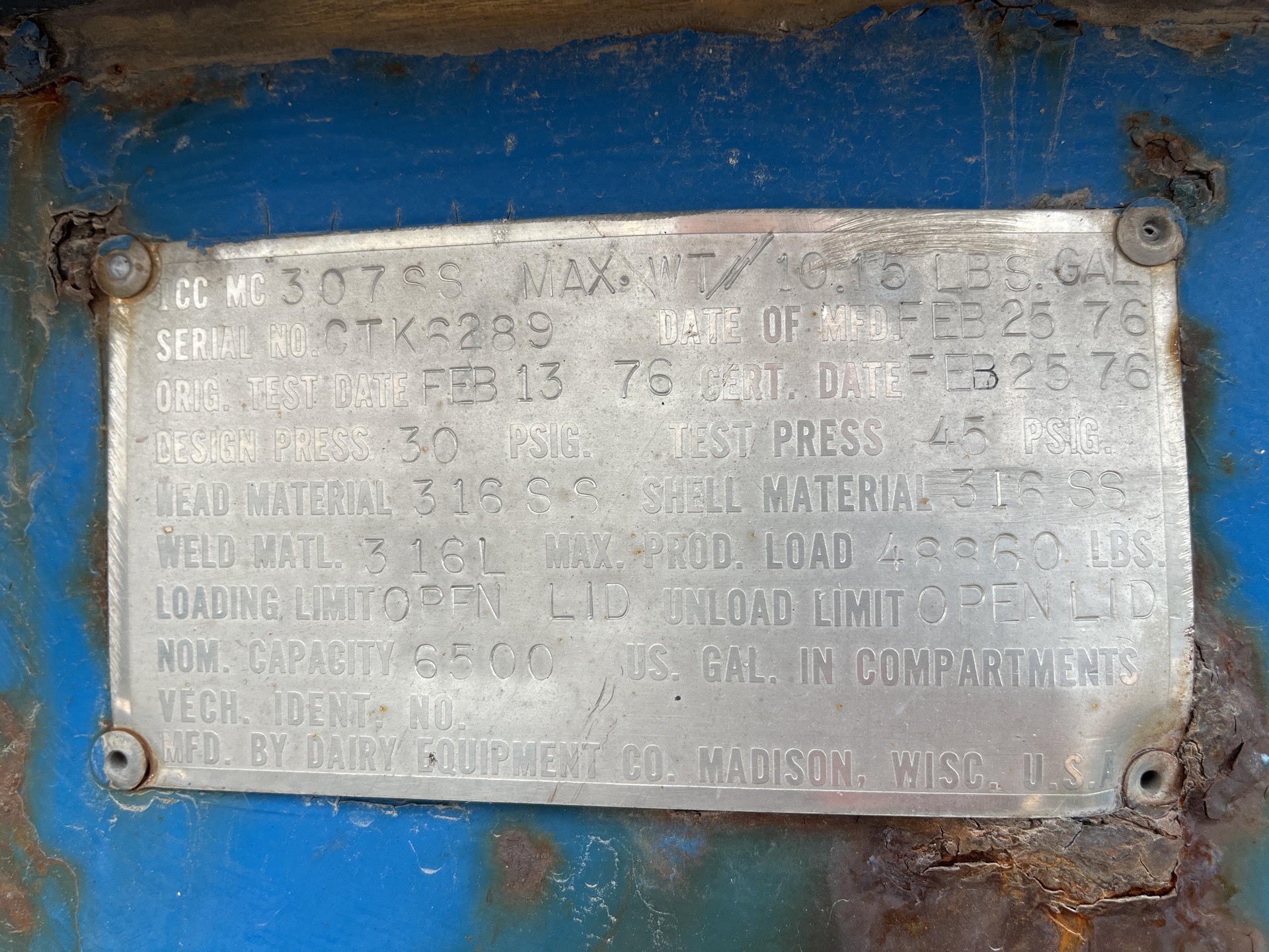 Metal ID Plate Image