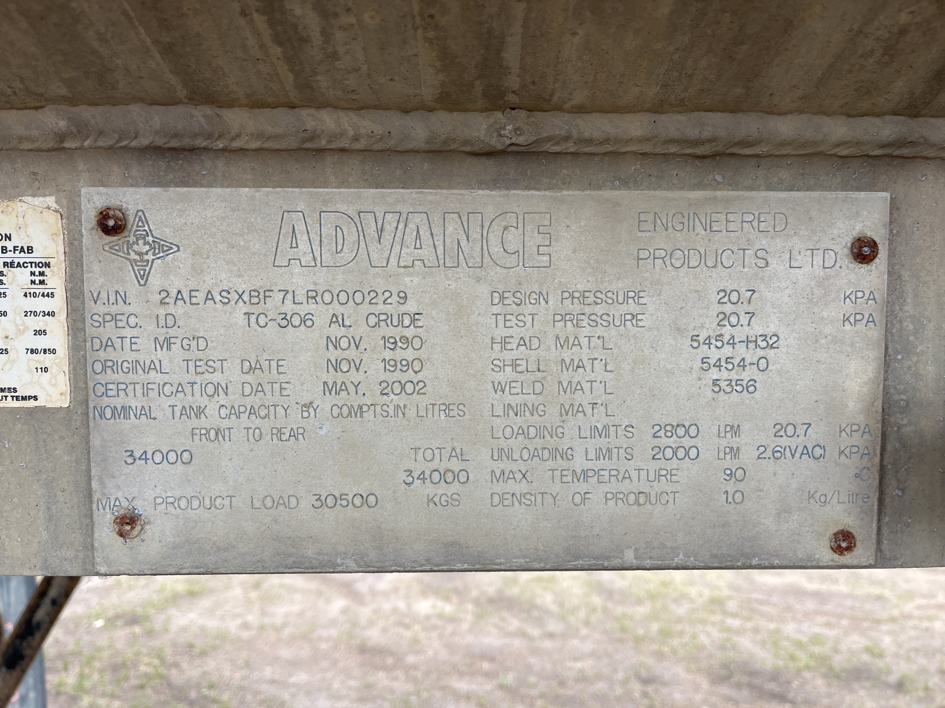 Metal ID Plate Image
