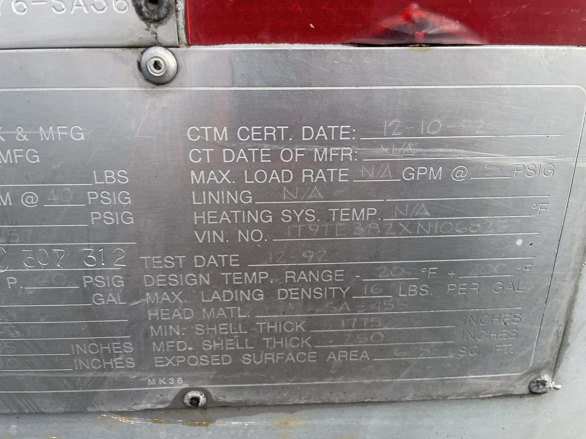 Metal ID Plate Image