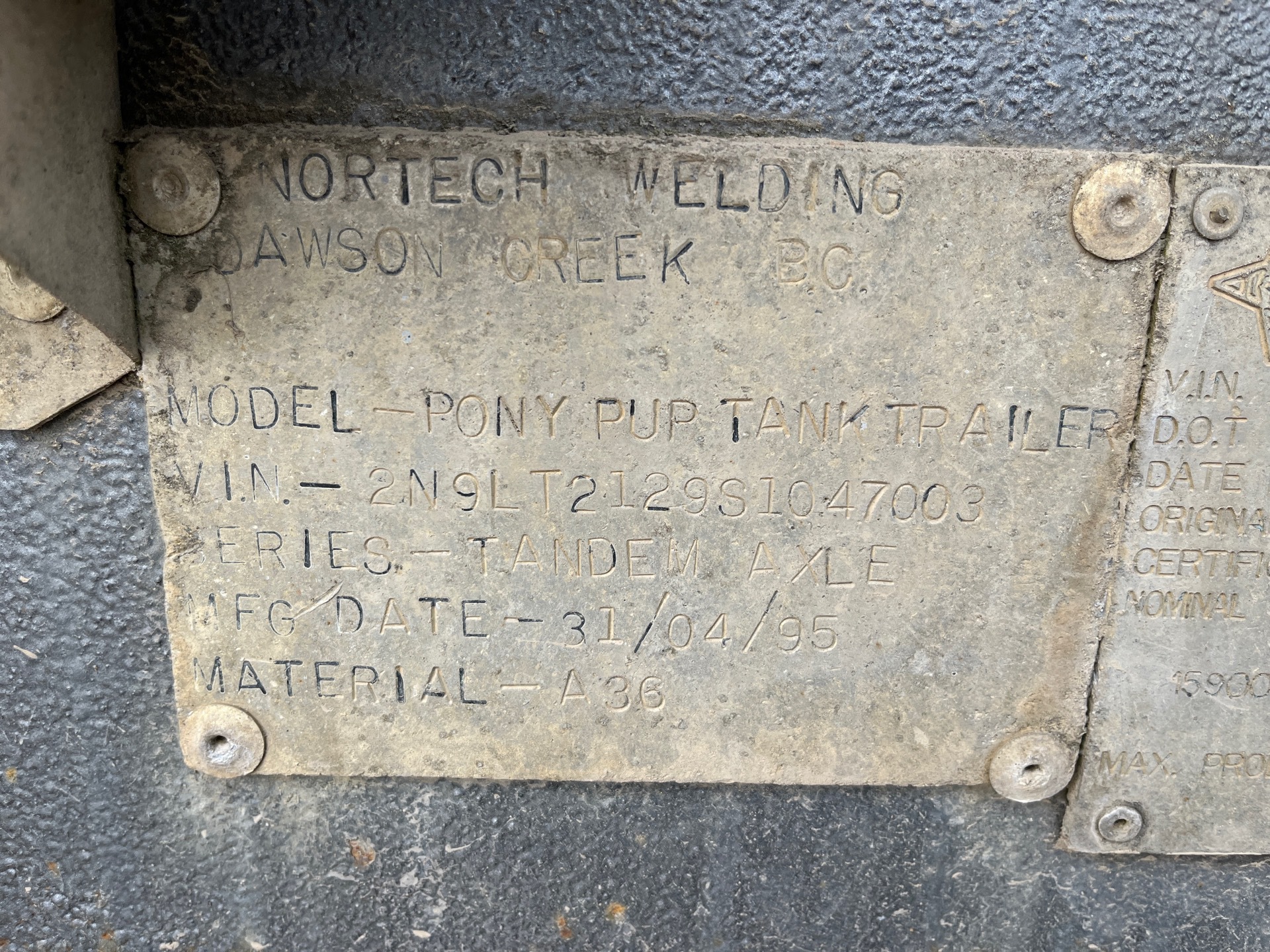 Metal ID Plate Image
