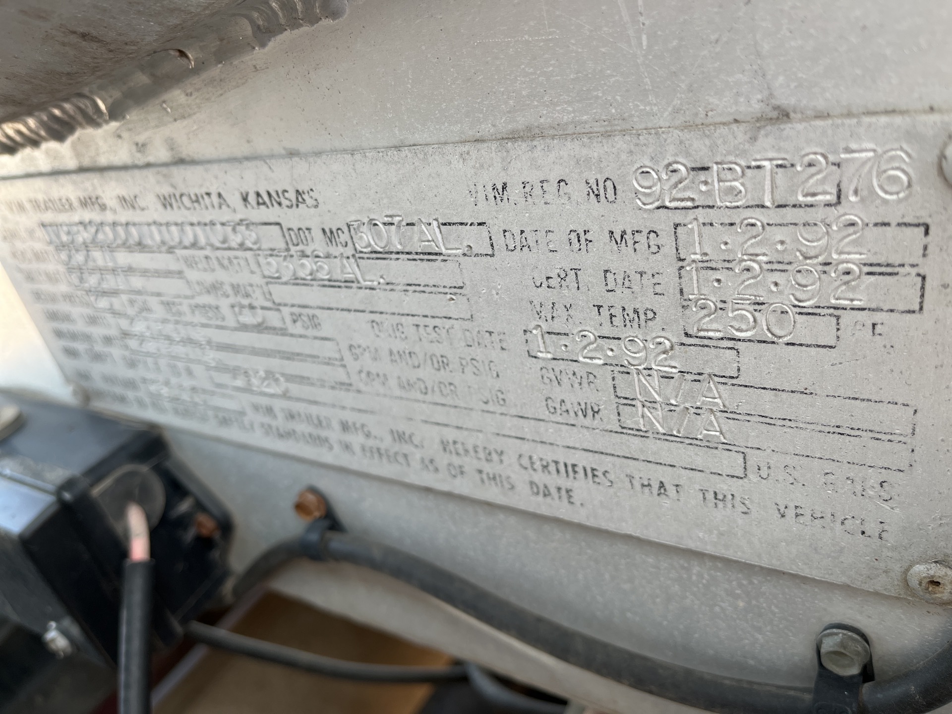 Metal ID Plate Image