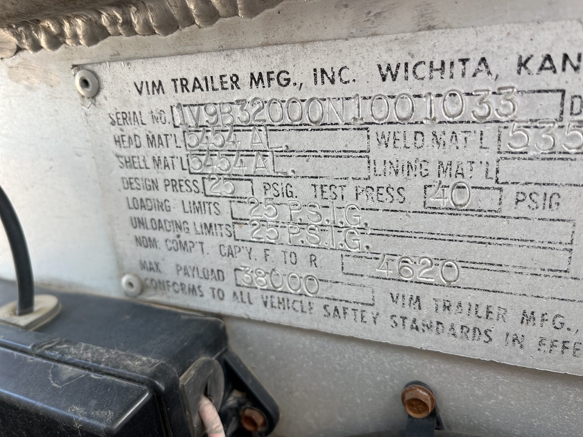 Metal ID Plate Image