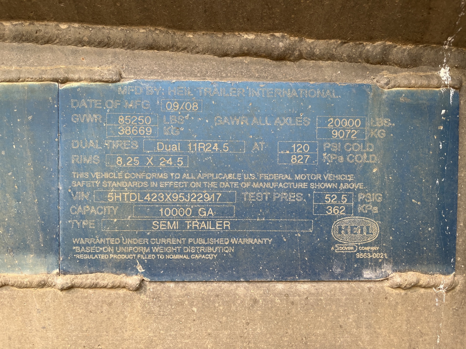 Metal ID Plate Image