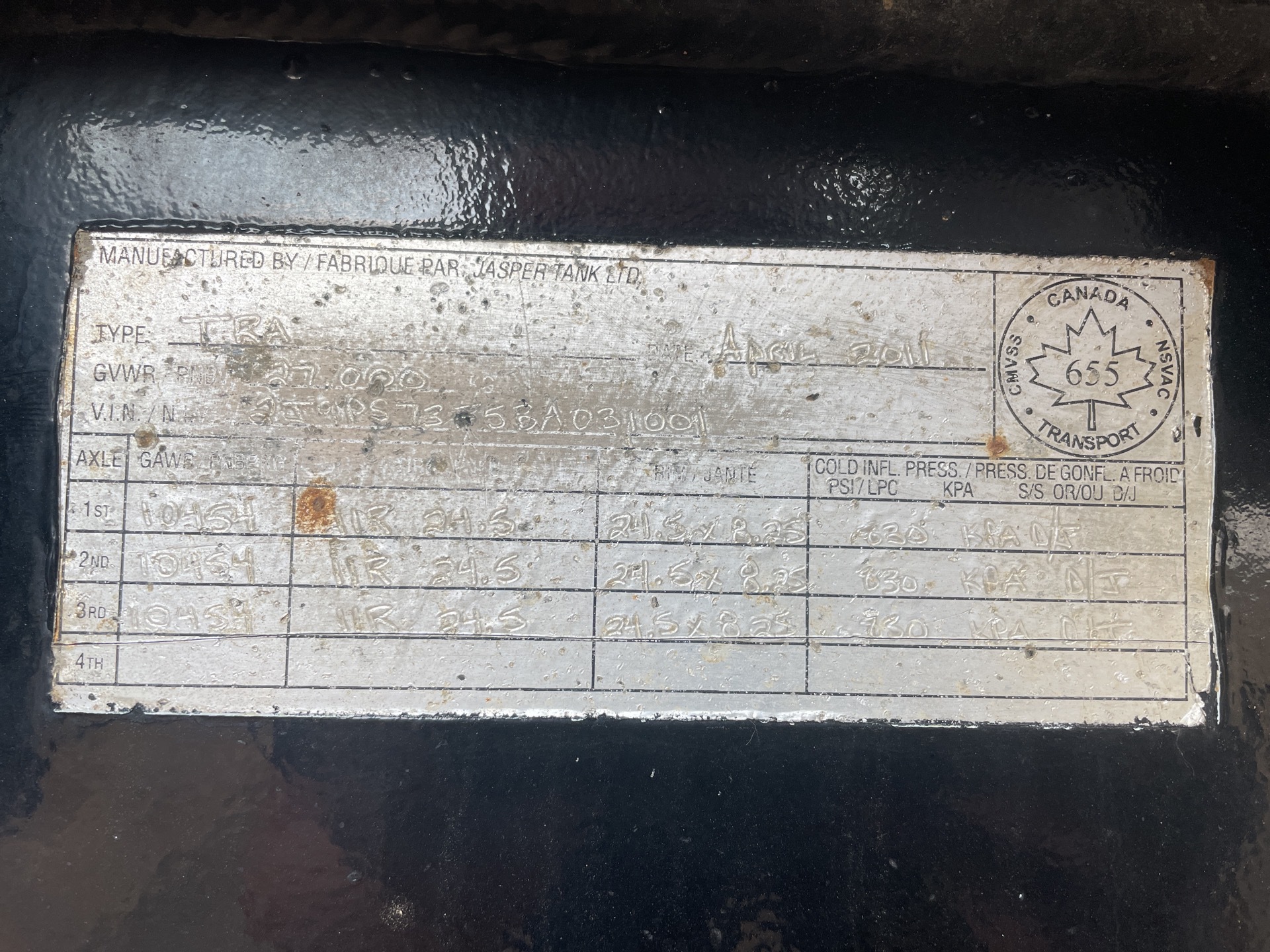 Metal ID Plate Image