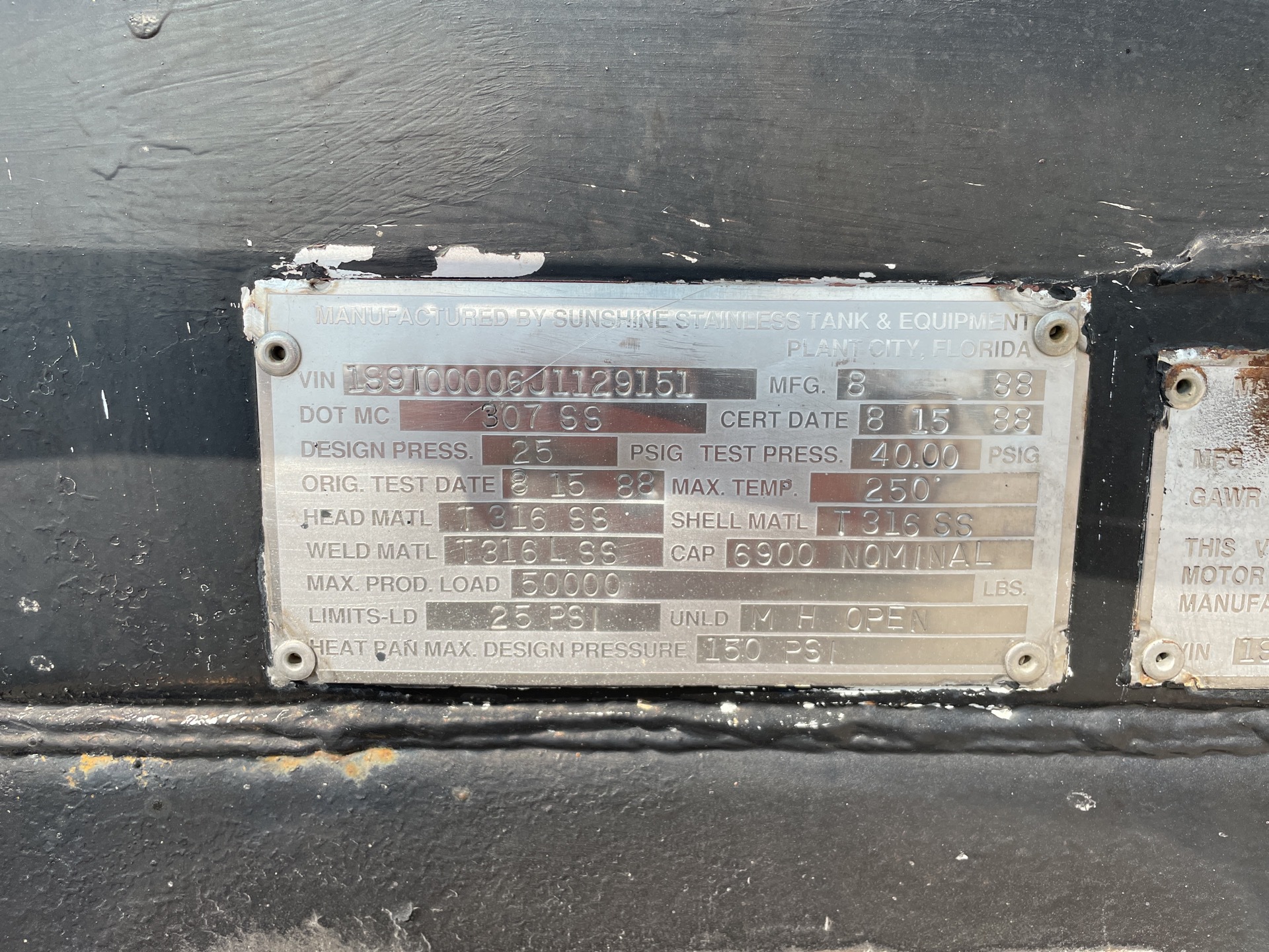 Metal ID Plate Image